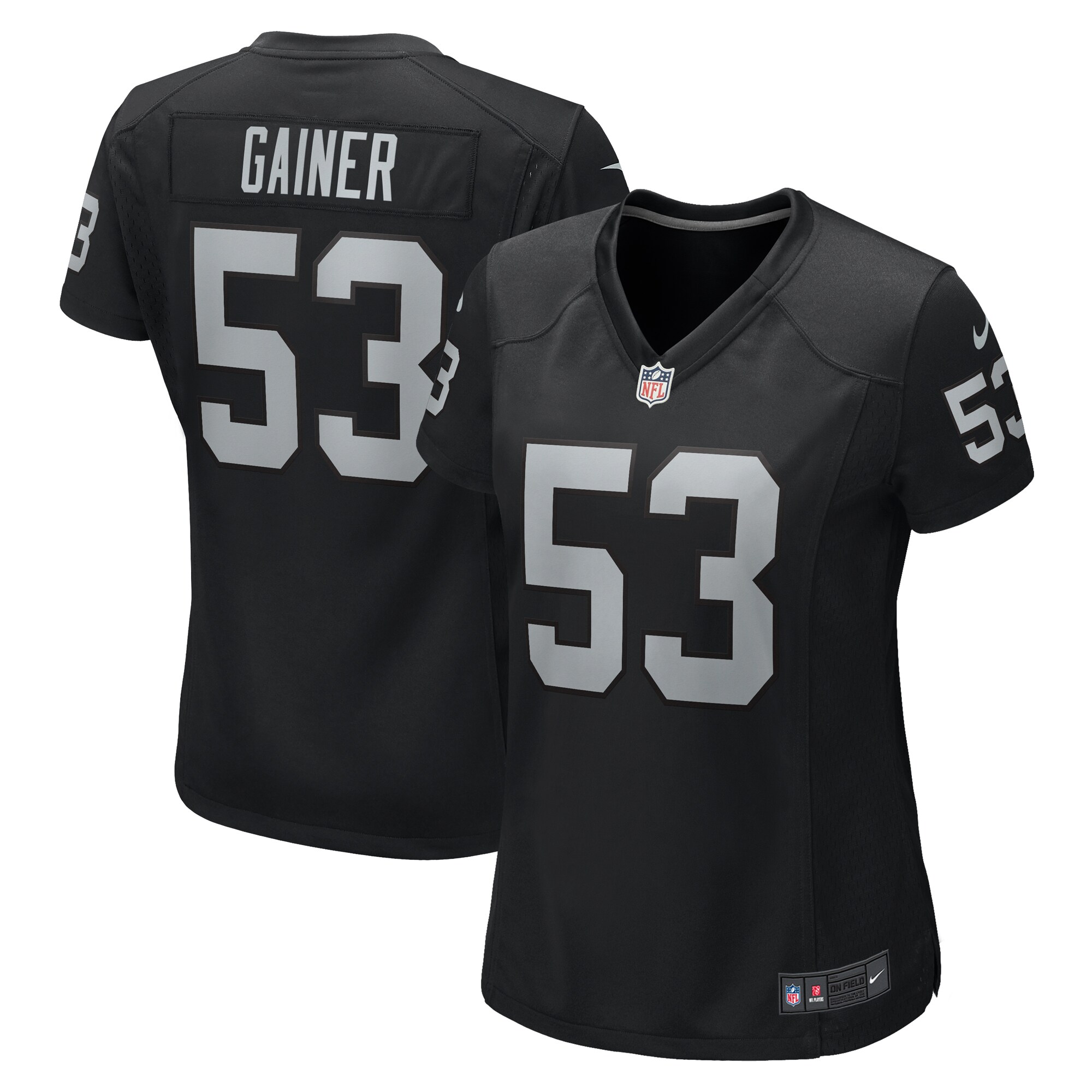Women's Las Vegas Raiders Amari Gainer Black Game Jersey JS5281 nicesnker