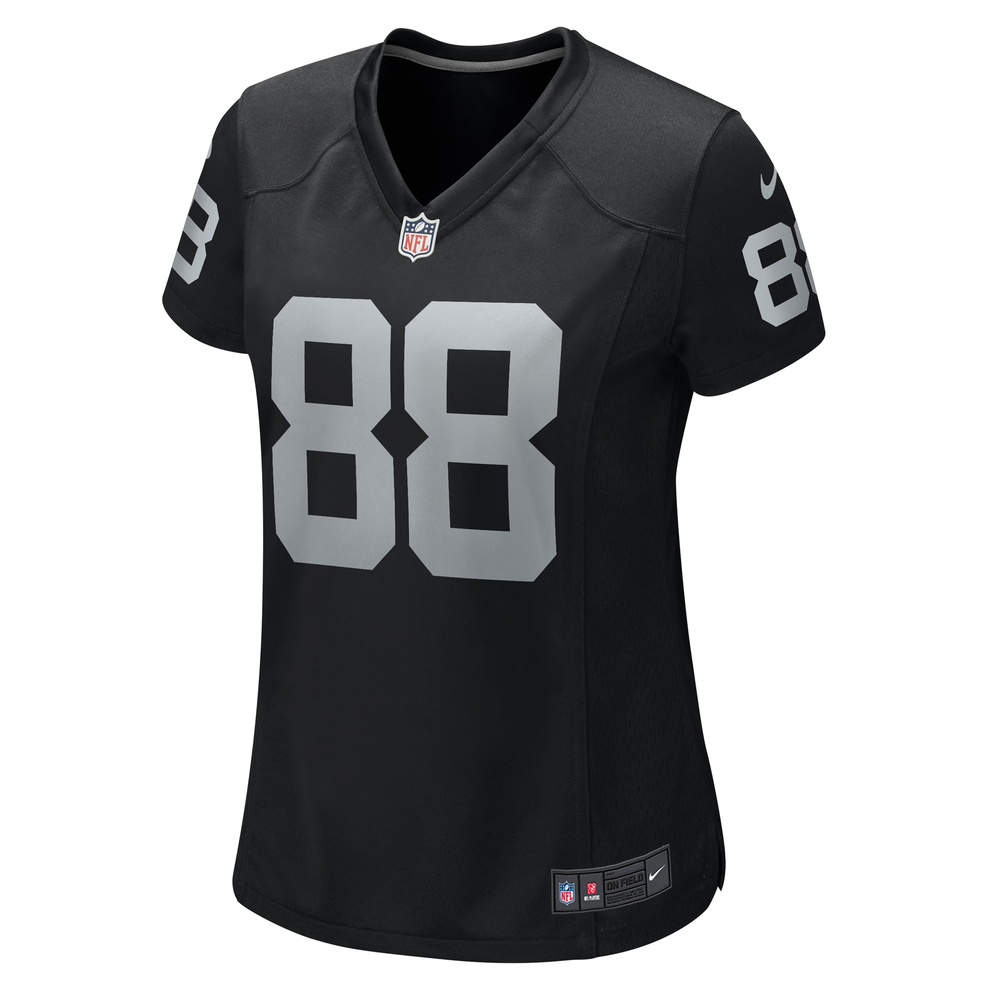Alternative view of Women's Las Vegas Raiders Antoine Wesley Black Team Game Jersey JS5810 nicesnker