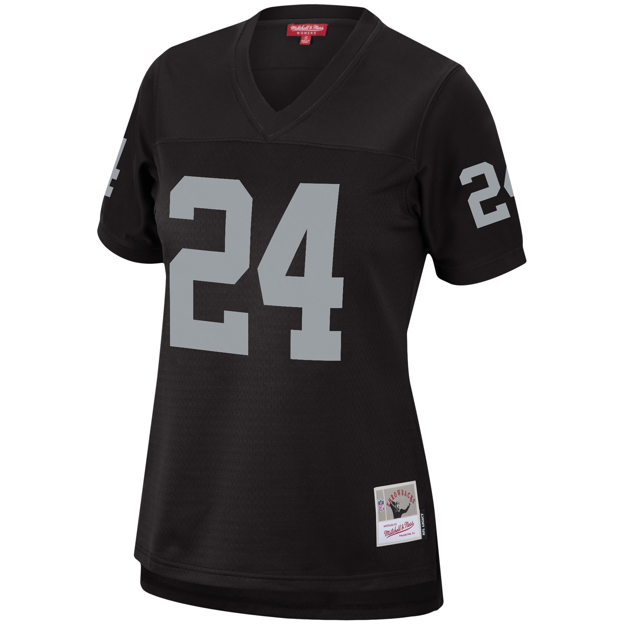 Alternative view of Women's Las Vegas Raiders Charles Woodson Mitchell & Ness Black Legacy Team Jersey JS6234 nicesnker