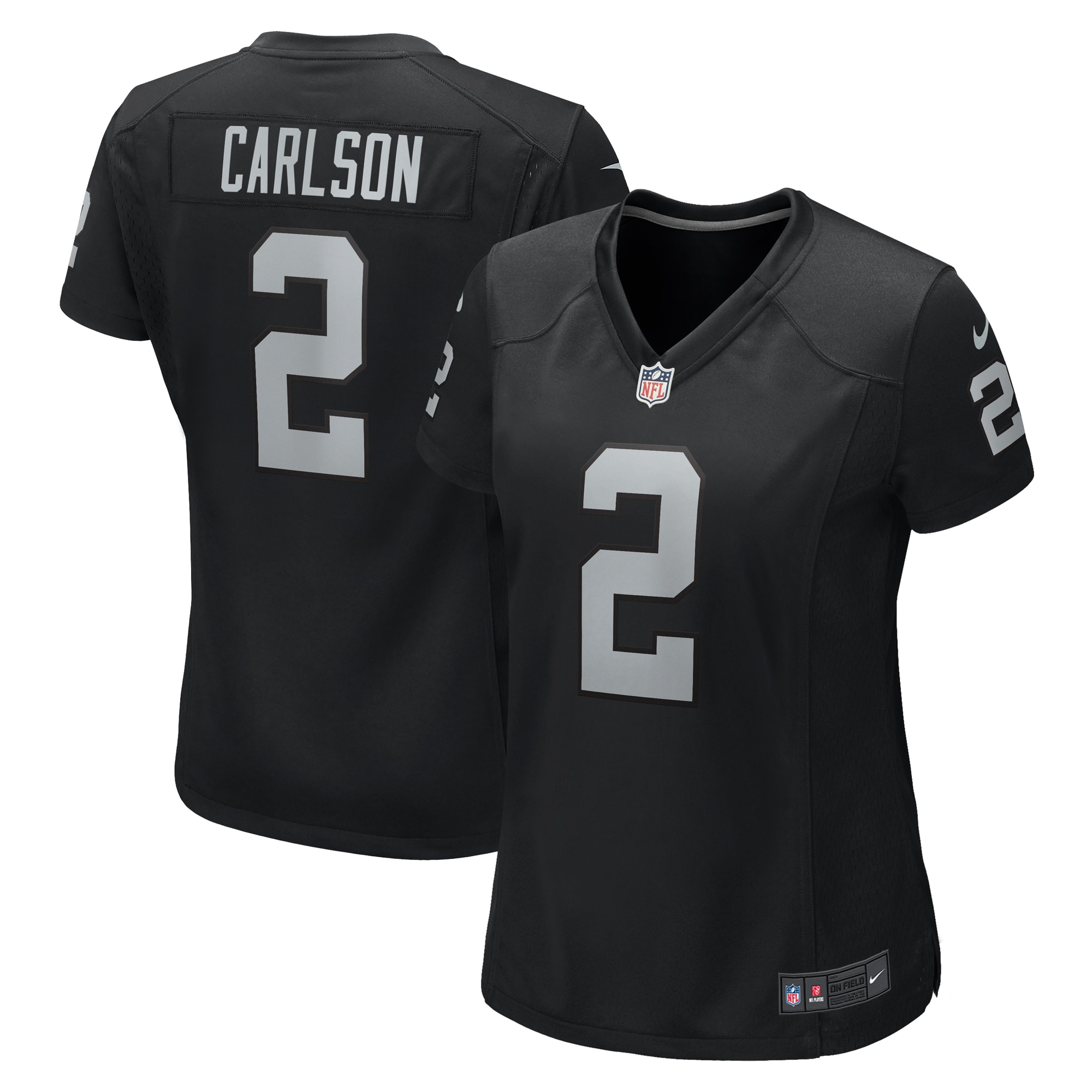 Women's Las Vegas Raiders Daniel Carlson Black Game Jersey JS8044 nicesnker