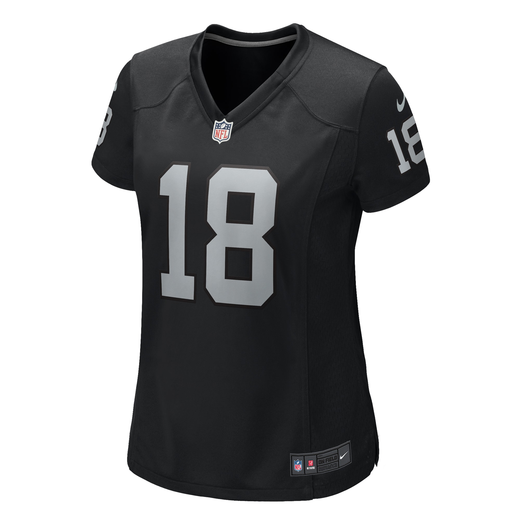 Alternative view of Women's Las Vegas Raiders Jack Jones Black Game Jersey JS3520 nicesnker