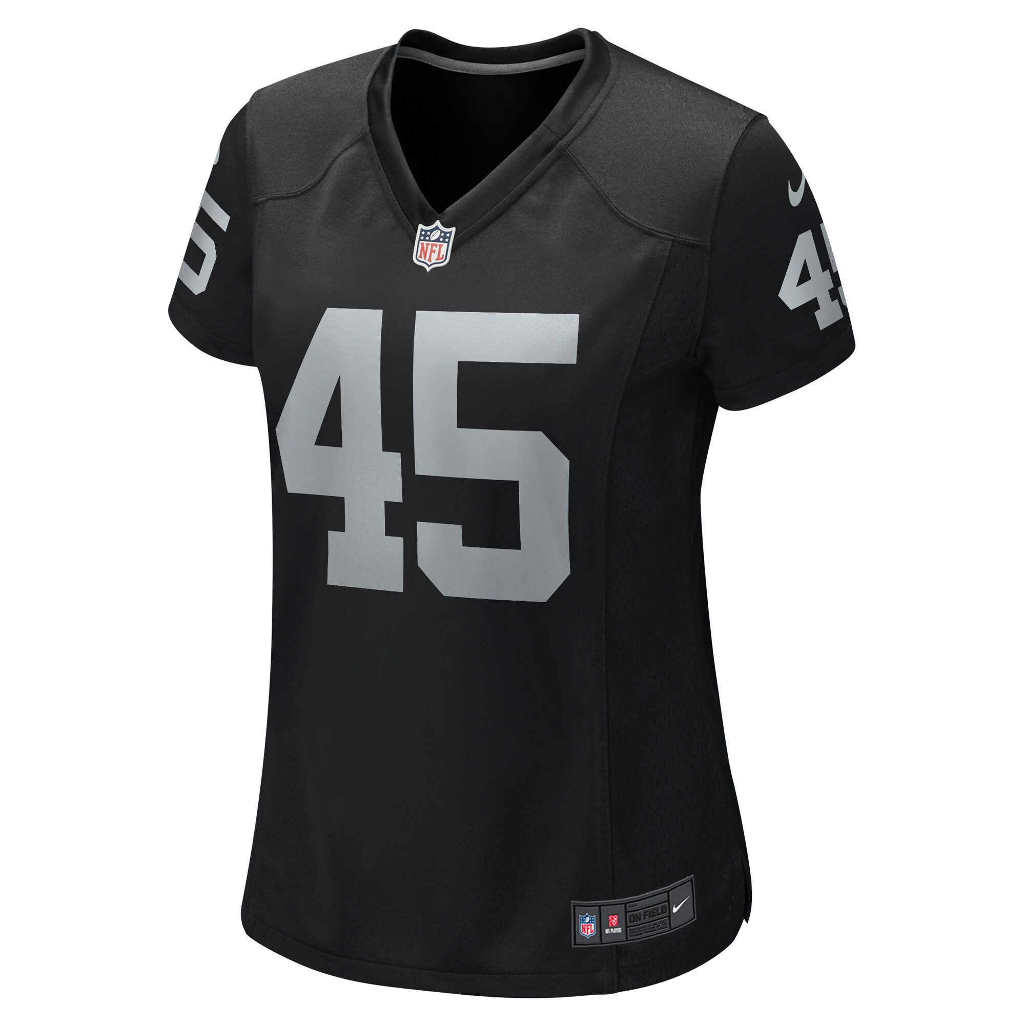 Alternative view of Women's Las Vegas Raiders Jaquan Johnson Black Game Player Jersey JS3091 nicesnker