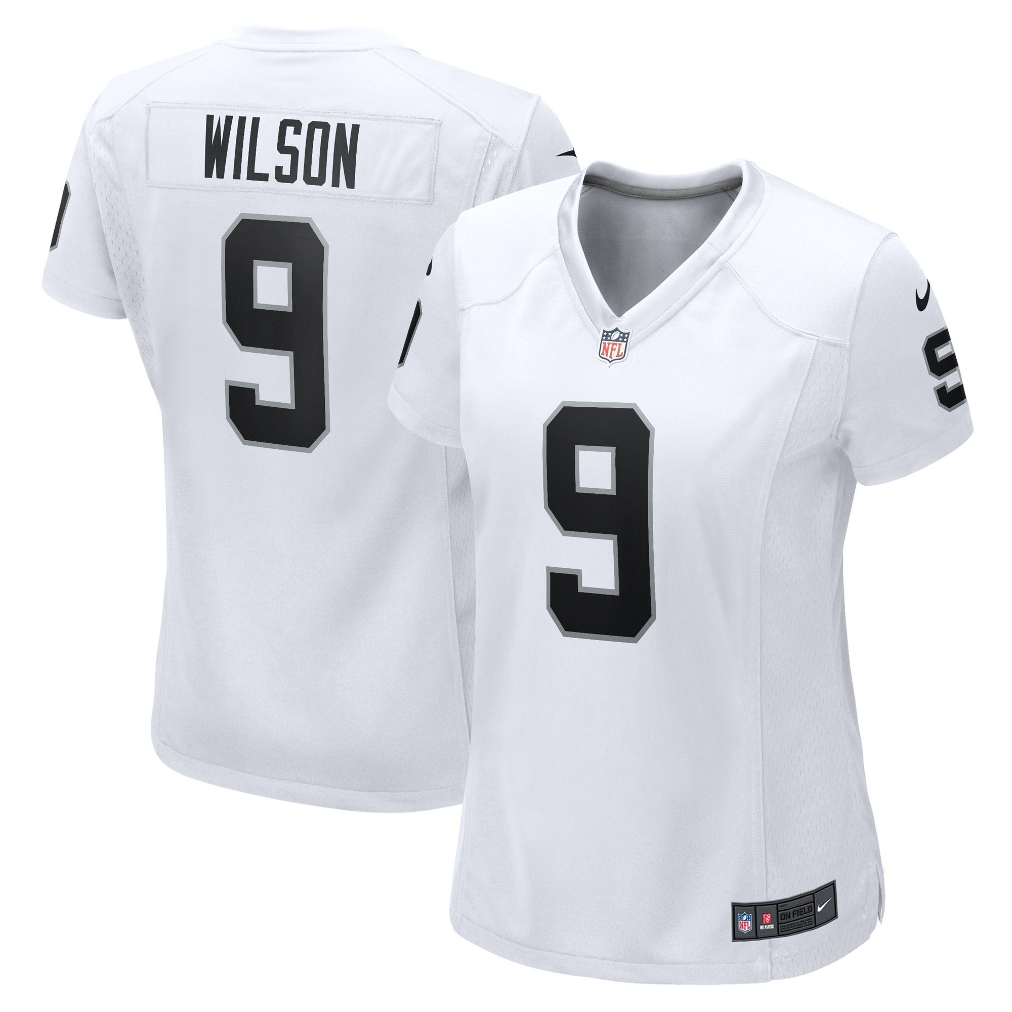 Women's Las Vegas Raiders Tyree Wilson White Game Jersey JS1326 nicesnker