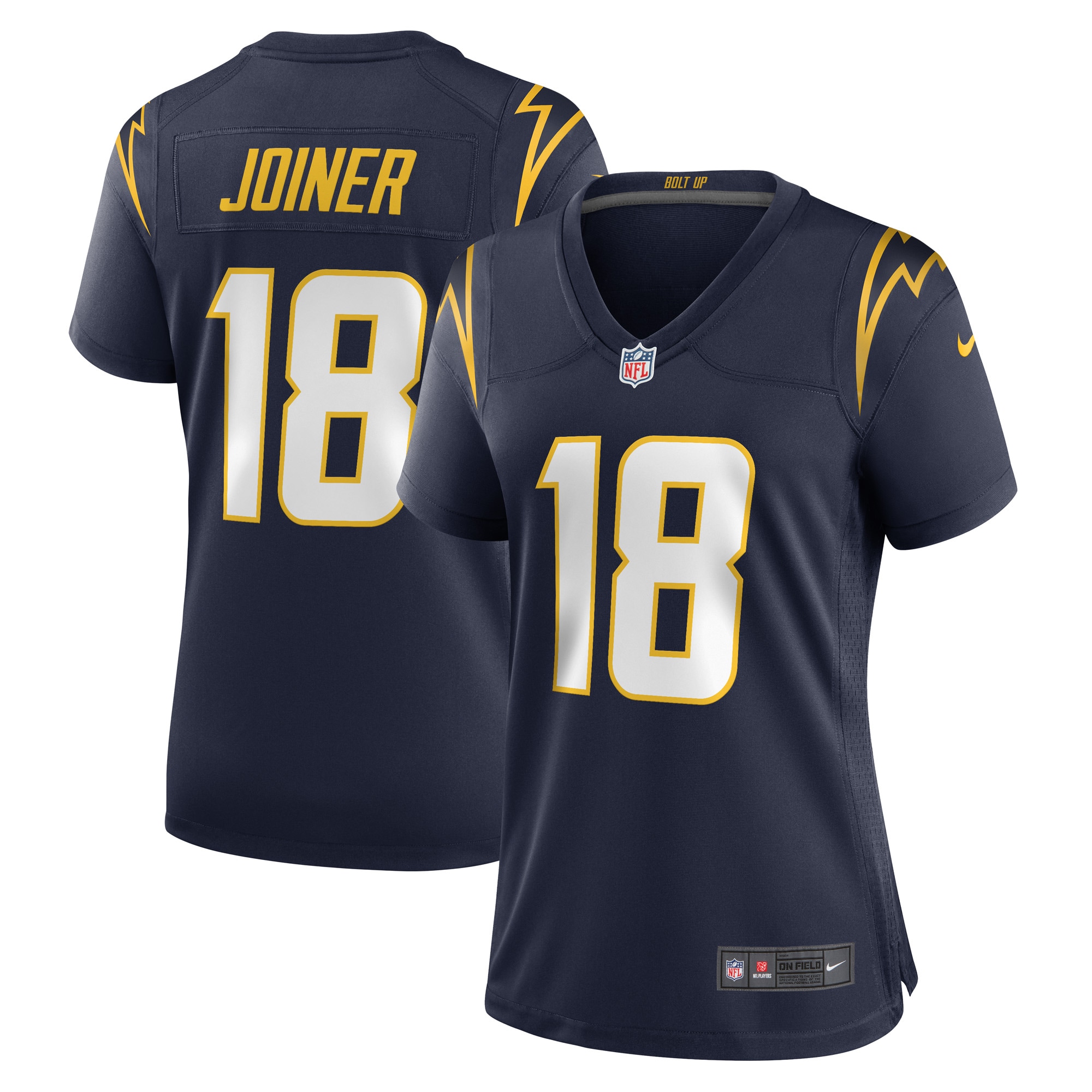 Women's Los Angeles Chargers Charlie Joiner Navy Retired Player Jersey JS5785 nicesnker
