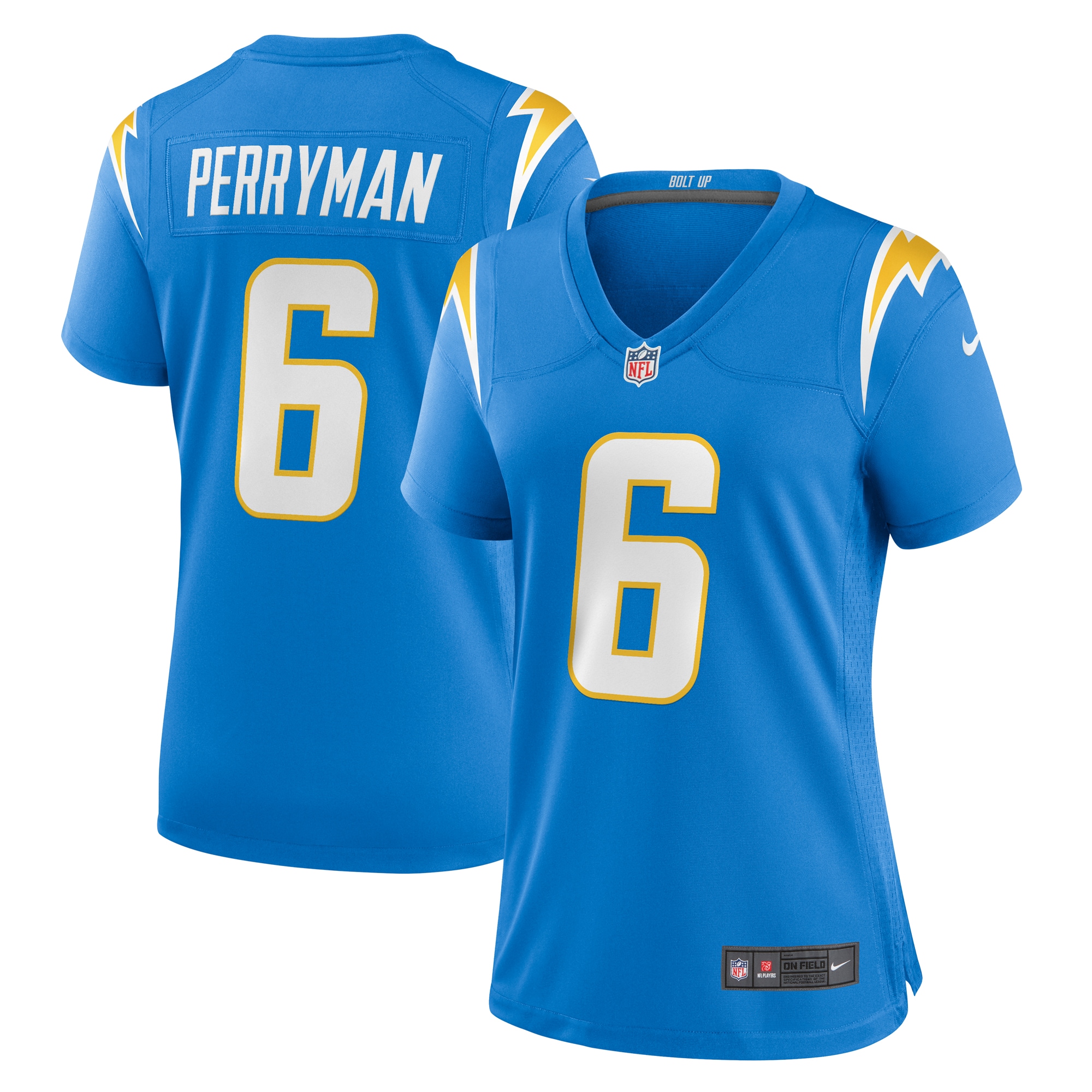 Women's Los Angeles Chargers Denzel Perryman Powder Blue Game Jersey JS6985 nicesnker