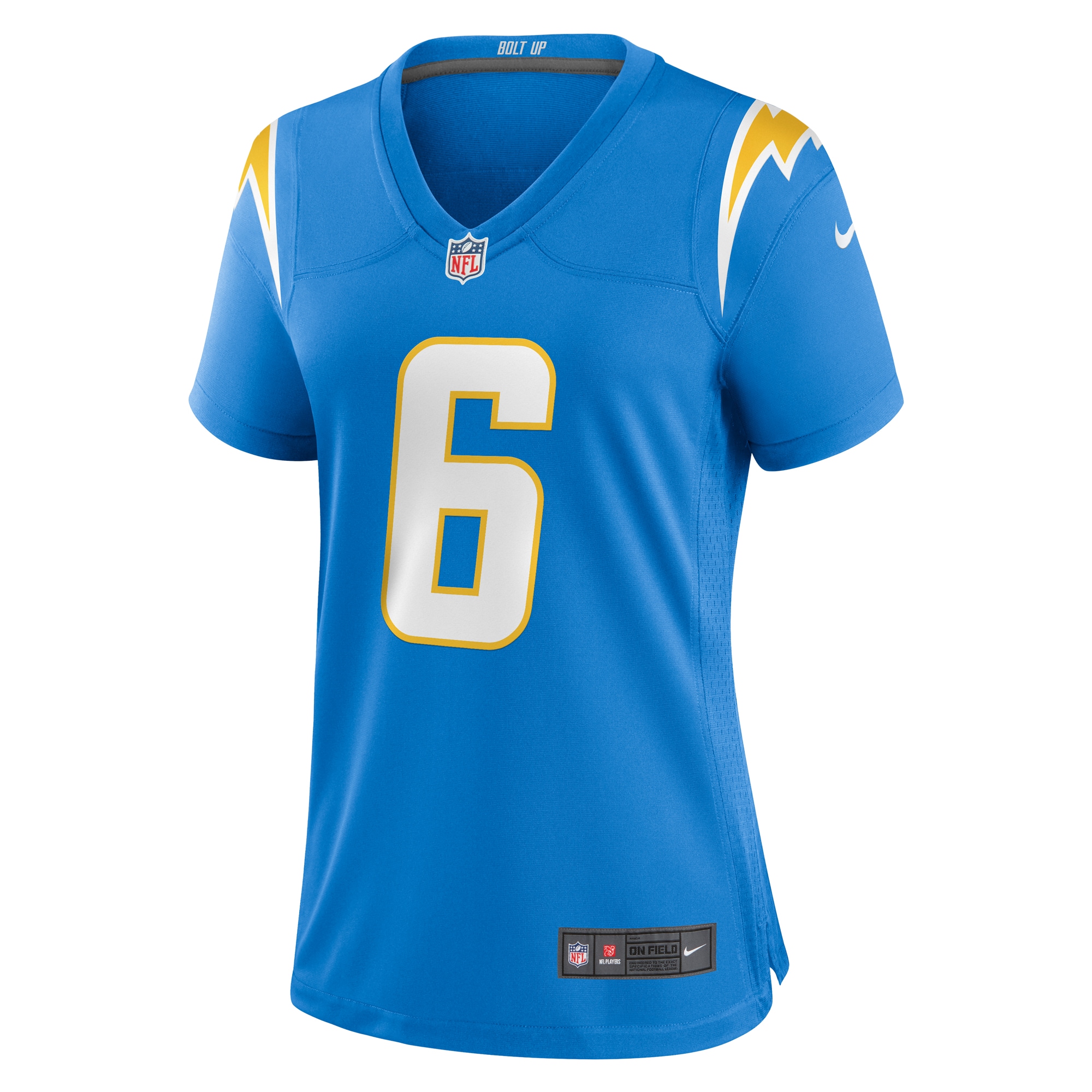 Alternative view of Women's Los Angeles Chargers Denzel Perryman Powder Blue Game Jersey JS6985 nicesnker