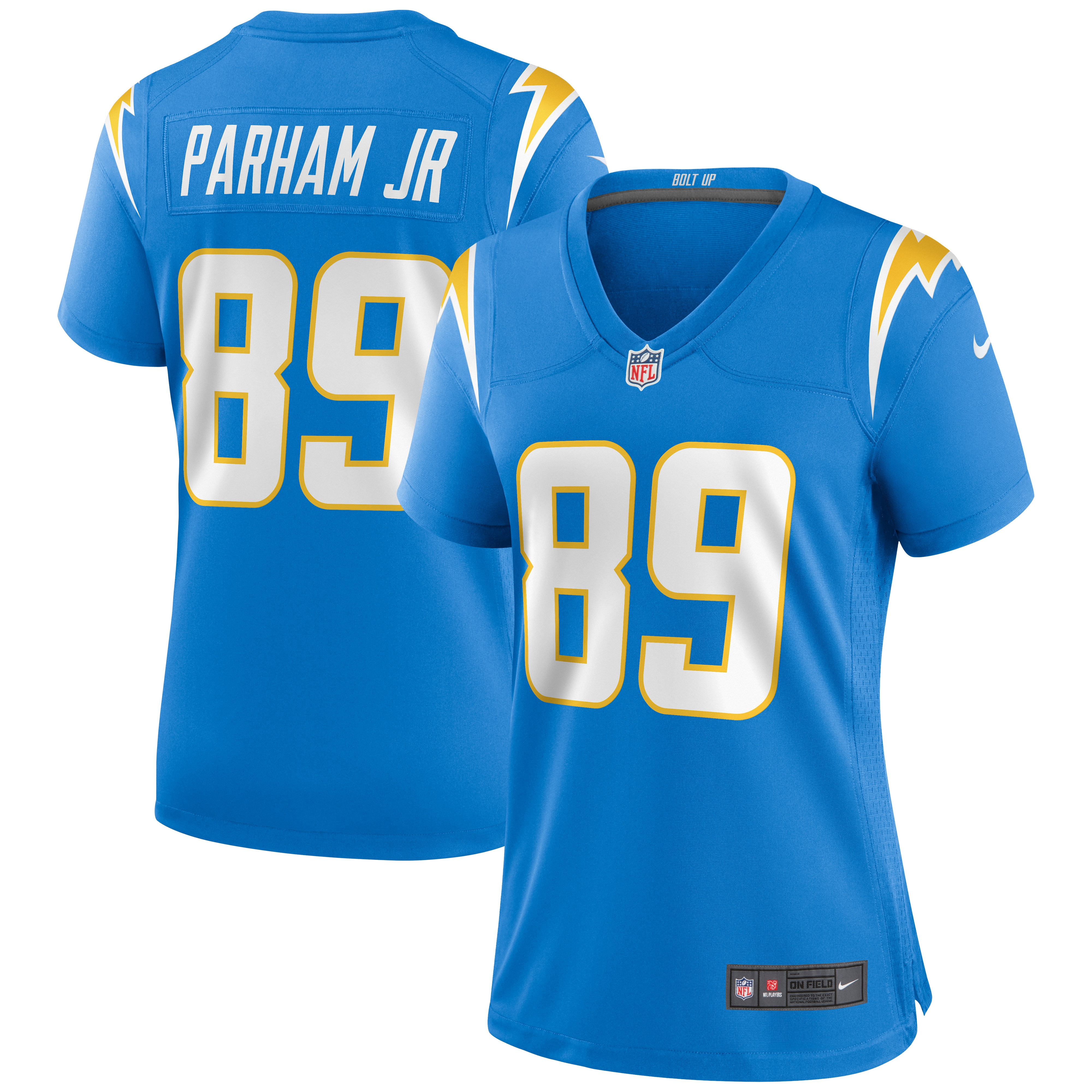 Women's Los Angeles Chargers Donald Parham Jr. Powder Blue Game Jersey JS2160 nicesnker