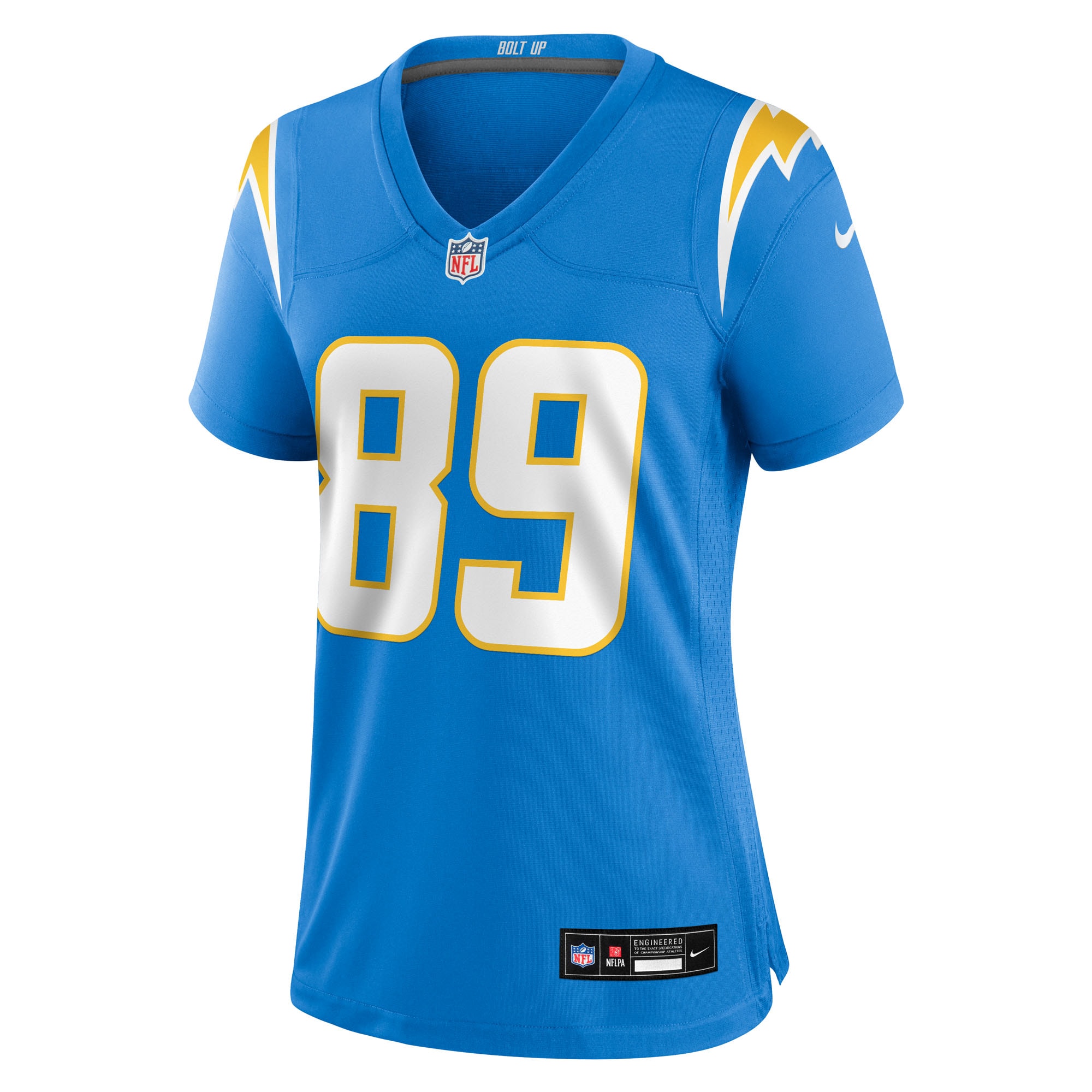Alternative view of Women's Los Angeles Chargers Jalen Reagor Powder Blue Team Game Jersey JS8478 nicesnker