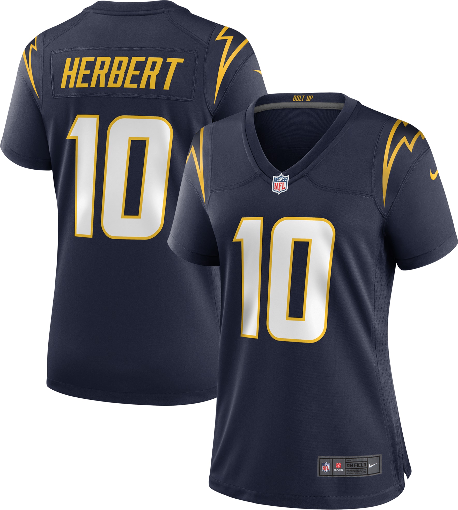 Women's Los Angeles Chargers Justin Herbert Navy Alternate Game Jersey JS8636 nicesnker