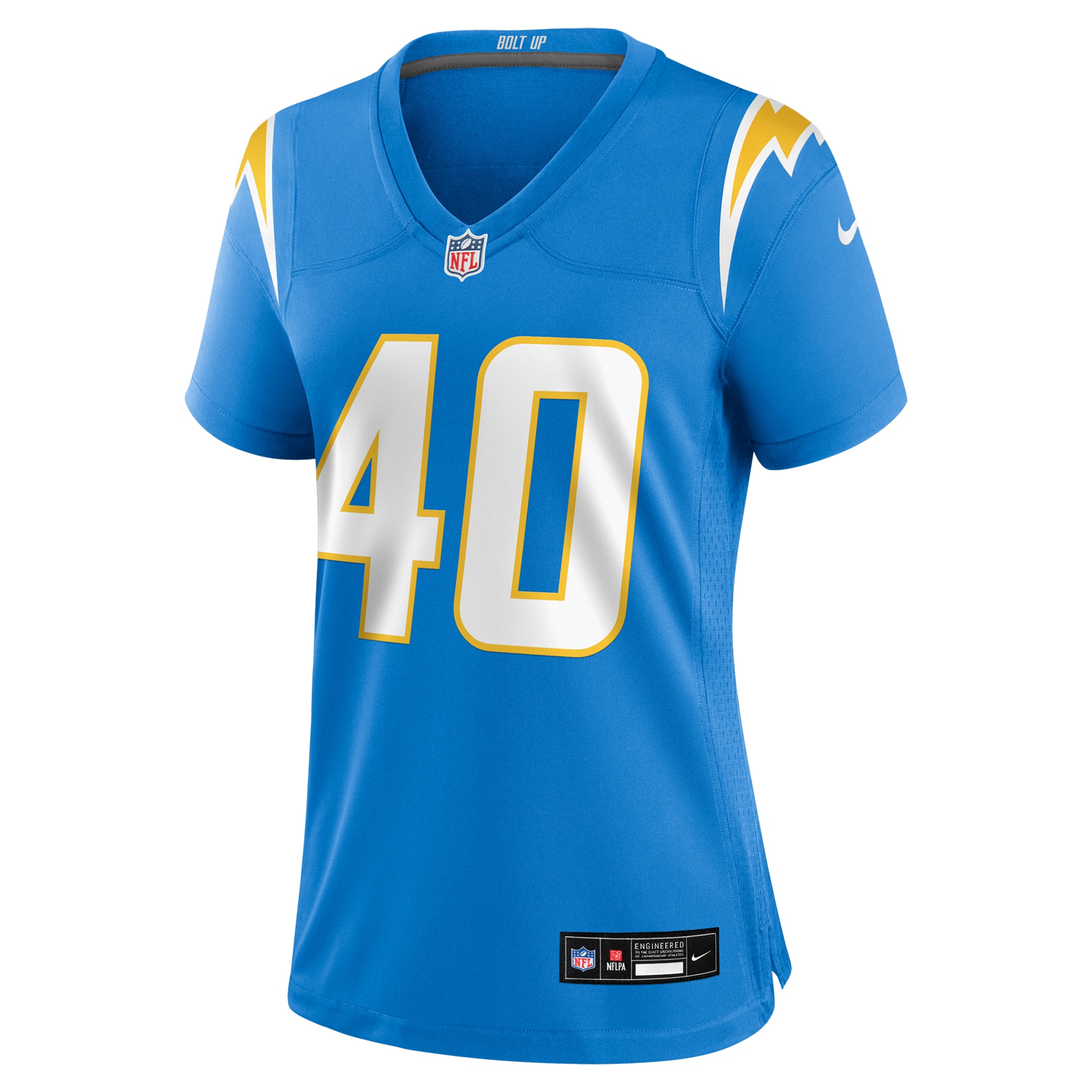 Alternative view of Women's Los Angeles Chargers Kendall Williamson Powder Blue Game Jersey JS4159 nicesnker