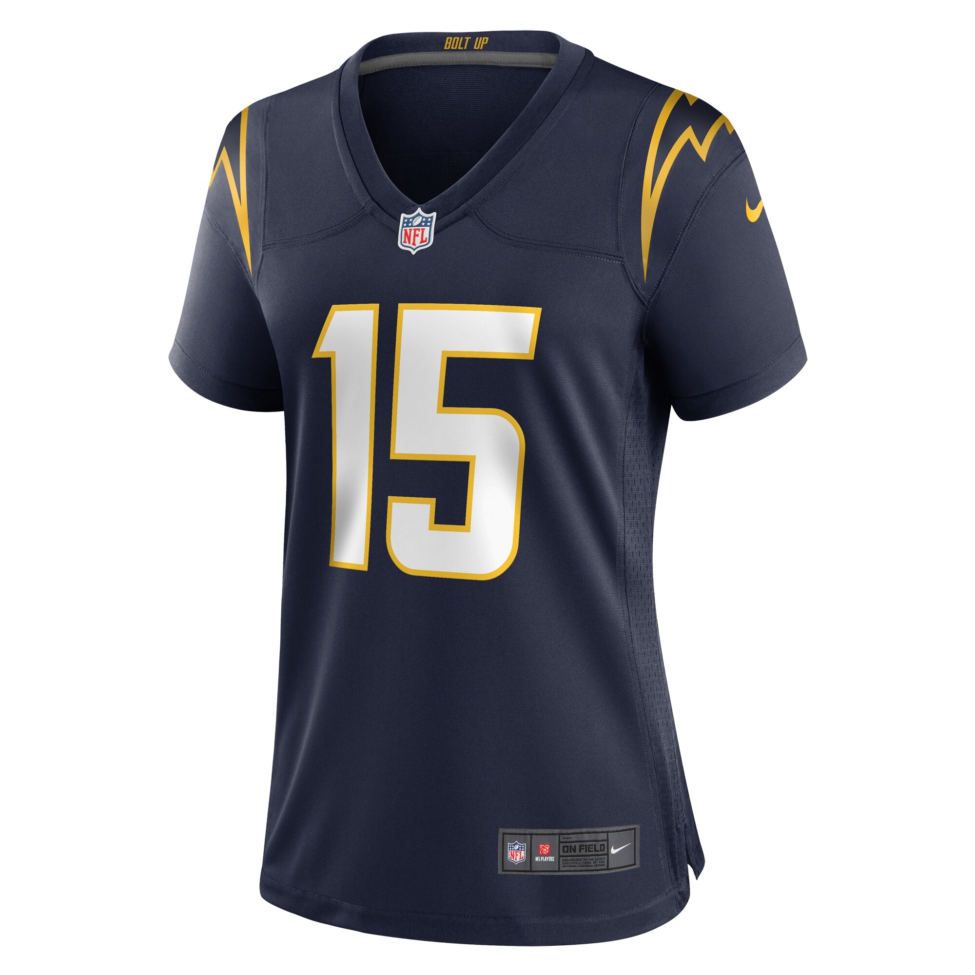 Alternative view of Women's Los Angeles Chargers Ladd McConkey Navy Alternate Game Jersey JS3284 nicesnker