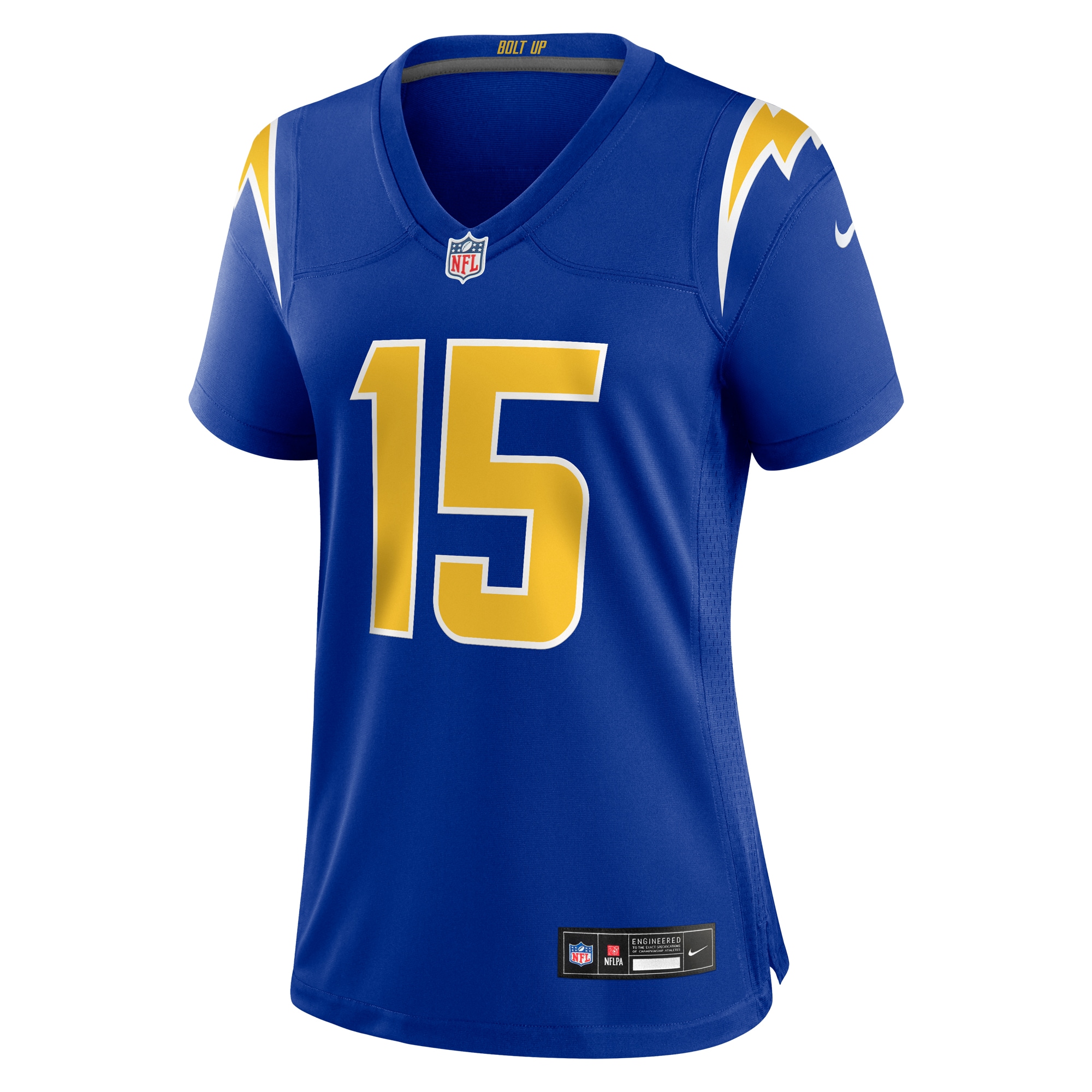 Alternative view of Women's Los Angeles Chargers Ladd McConkey Royal Alternate Game Jersey JS5246 nicesnker
