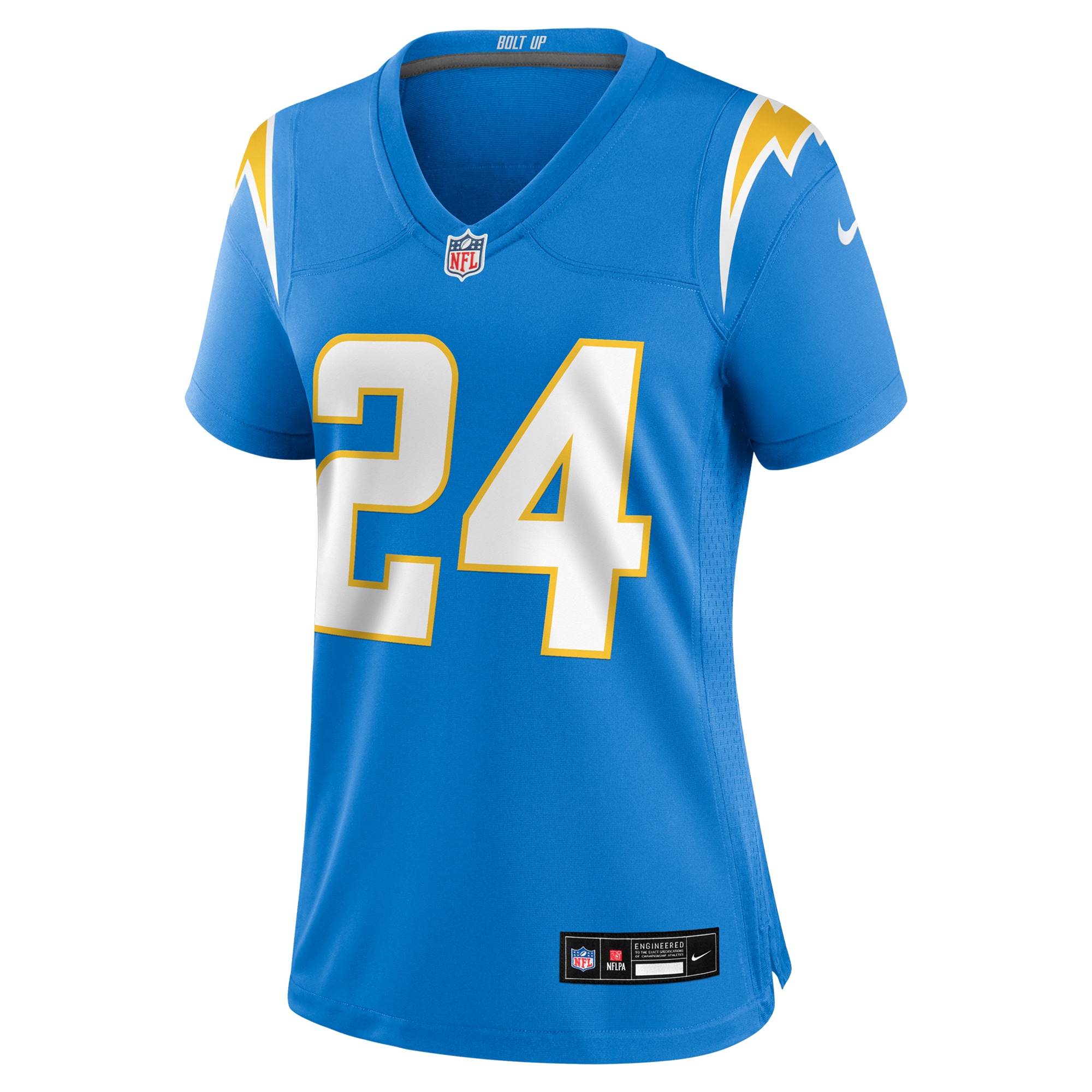 Alternative view of Women's Los Angeles Chargers Marcus Maye Powder Blue Team Game Jersey JS1286 nicesnker
