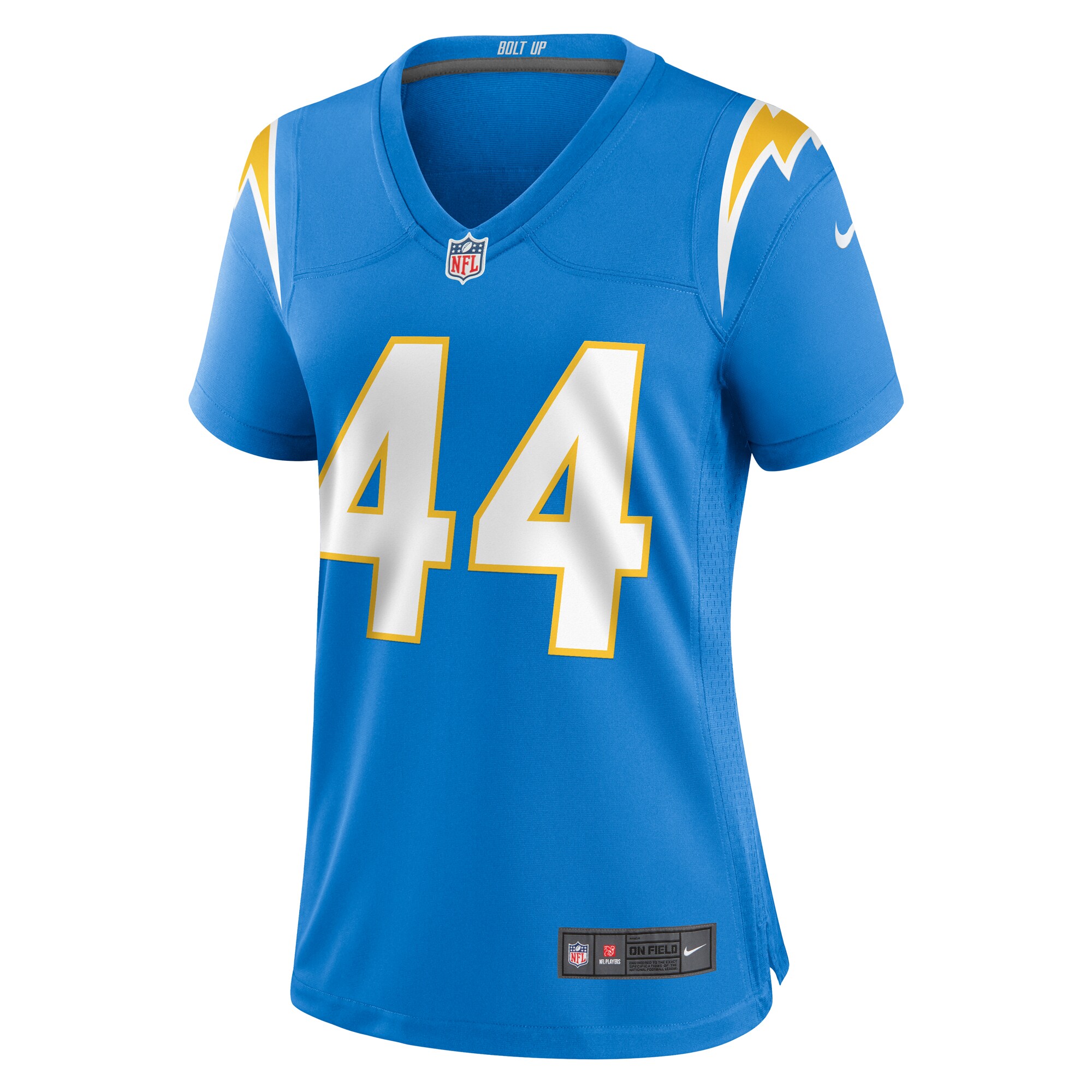 Alternative view of Women's Los Angeles Chargers Scott Matlock Powder Blue Game Jersey JS8498 nicesnker