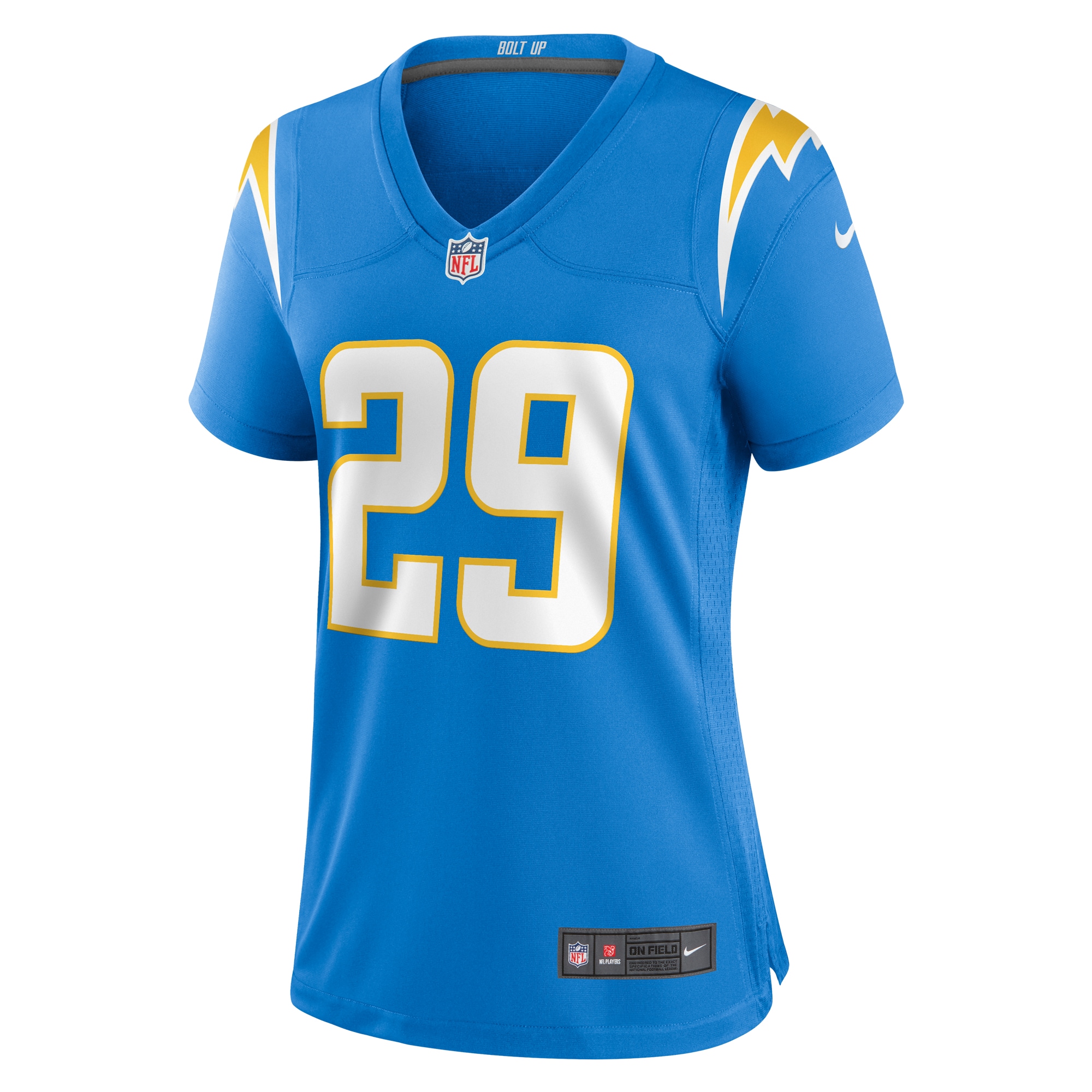 Alternative view of Women's Los Angeles Chargers Tarheeb Still Powder Blue Game Jersey JS9271 nicesnker