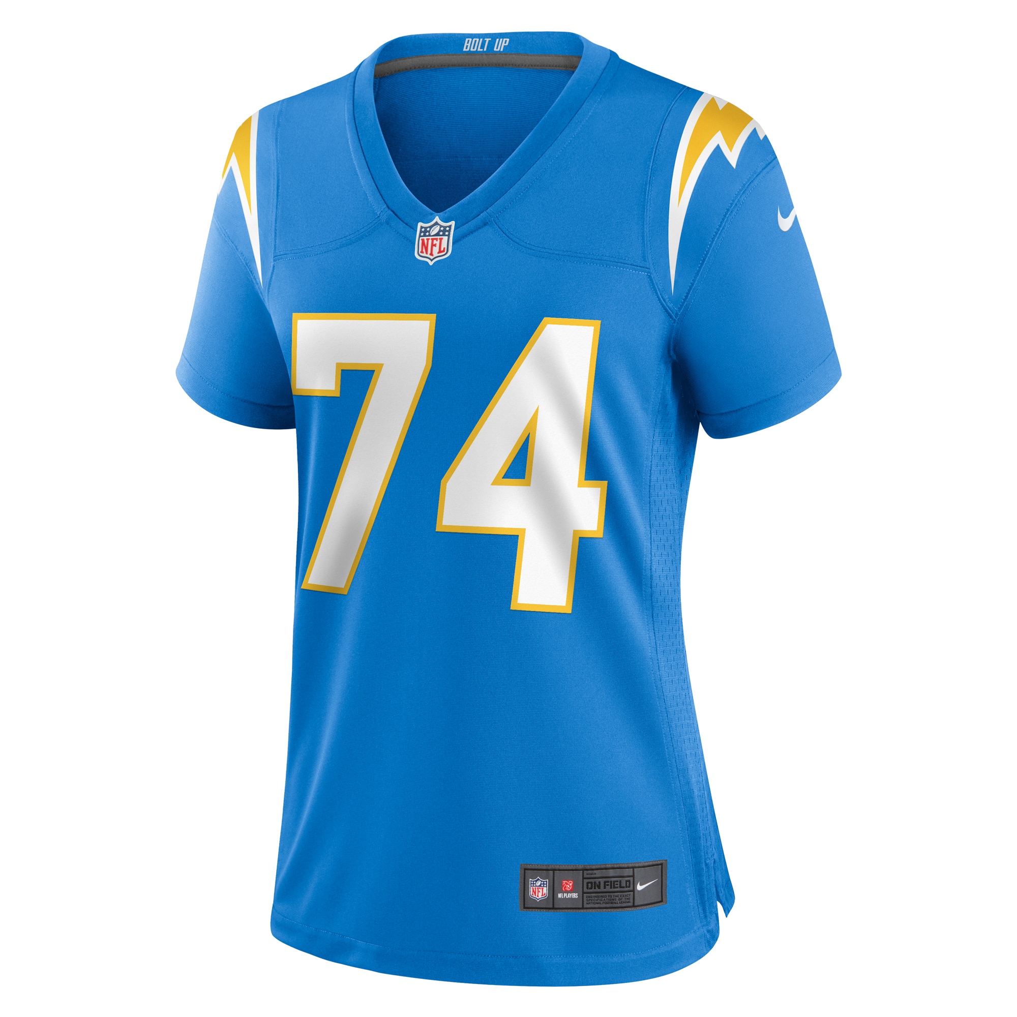 Alternative view of Women's Los Angeles Chargers Tyler McLellan Powder Blue Game Jersey JS5688 nicesnker