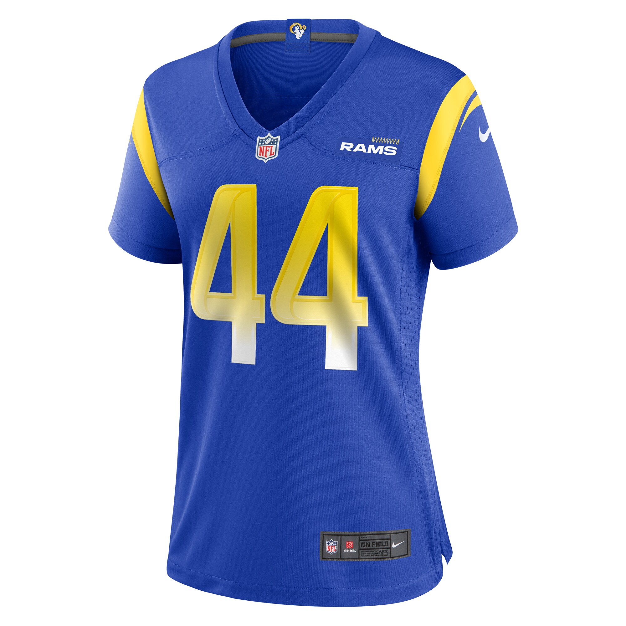 Alternative view of Women's Los Angeles Rams Ahkello Witherspoon Royal Game Jersey JS7657 nicesnker