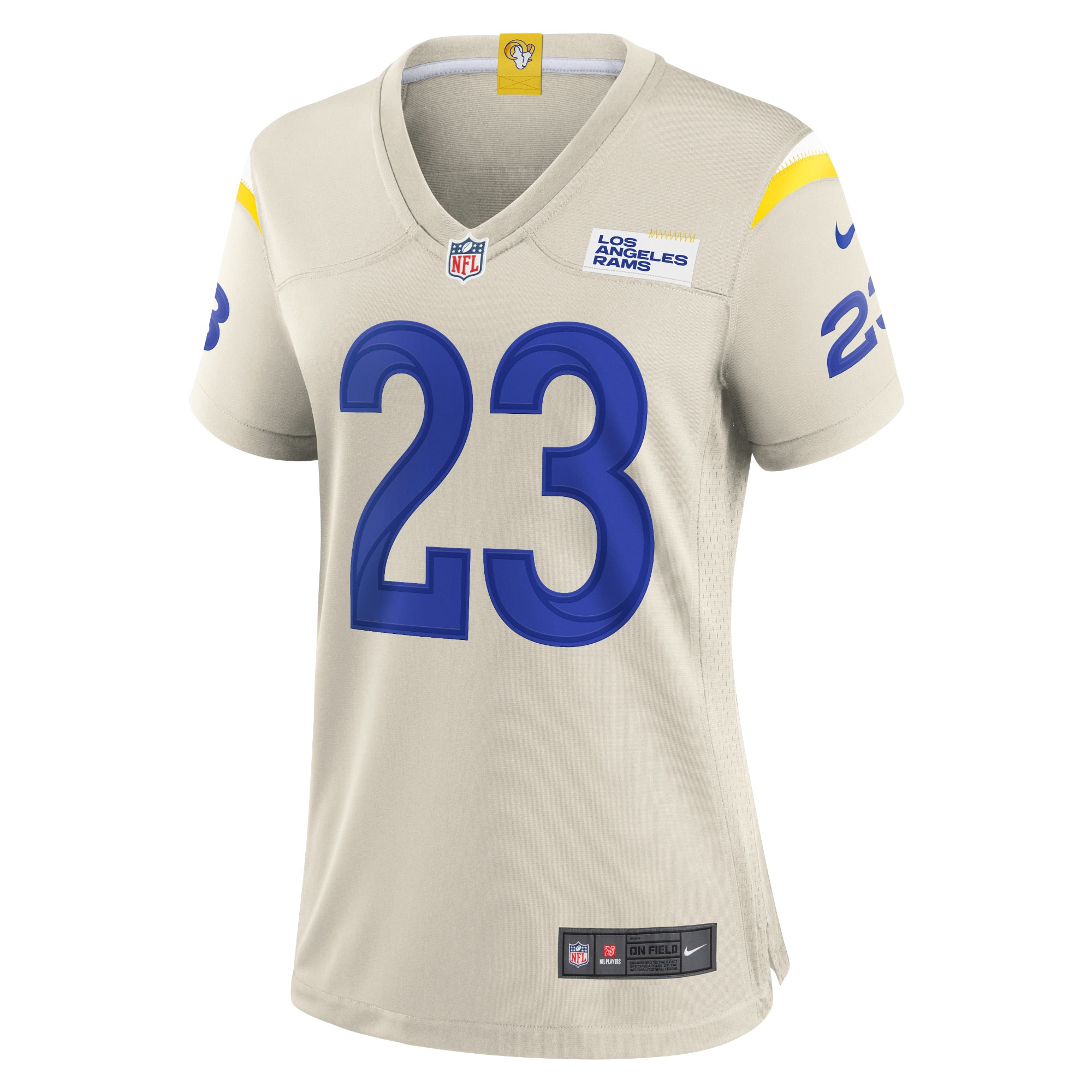 Alternative view of Women's Los Angeles Rams Cam Akers Bone Game Jersey JS1426 nicesnker