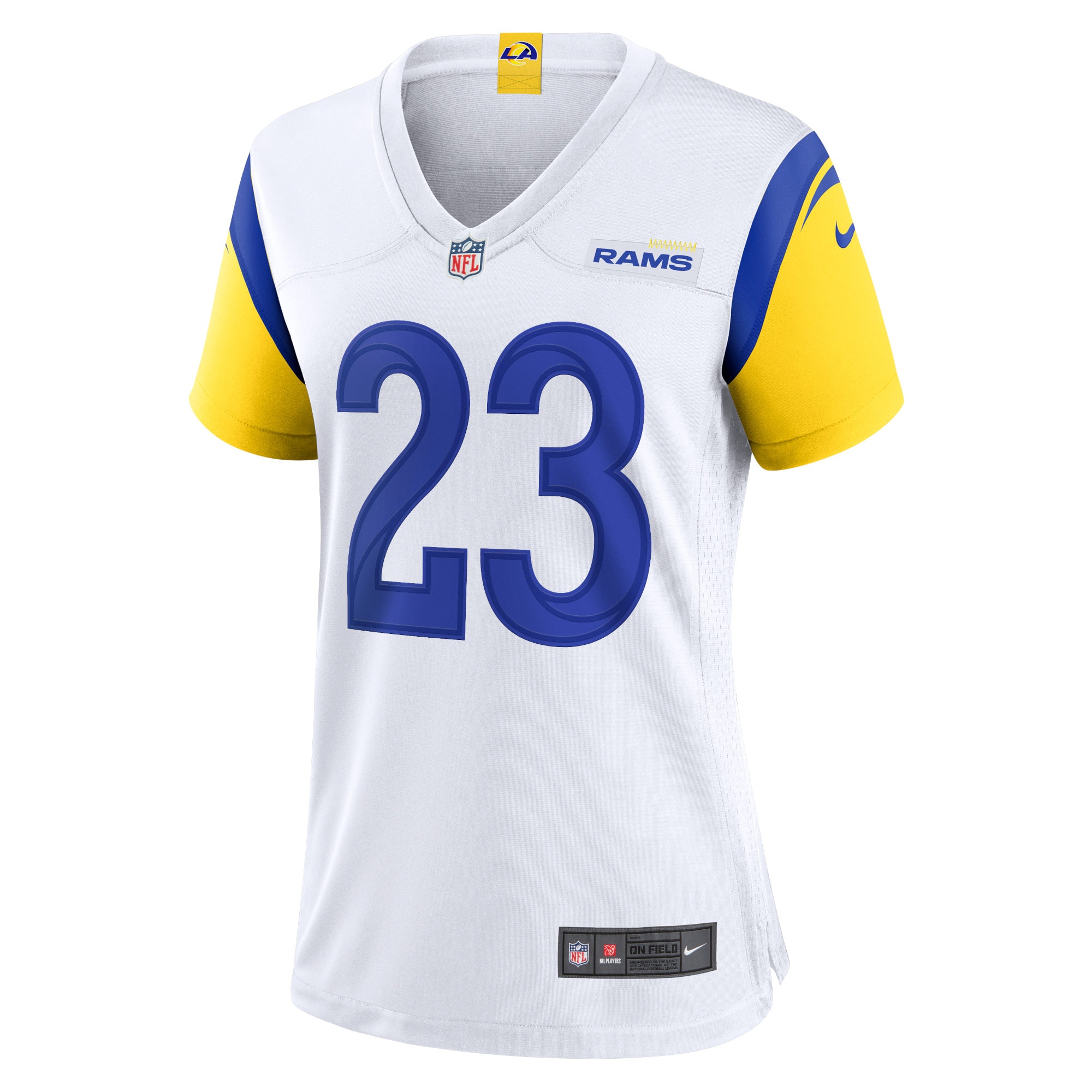 Alternative view of Women's Los Angeles Rams Cam Akers White Game Jersey JS8957 nicesnker