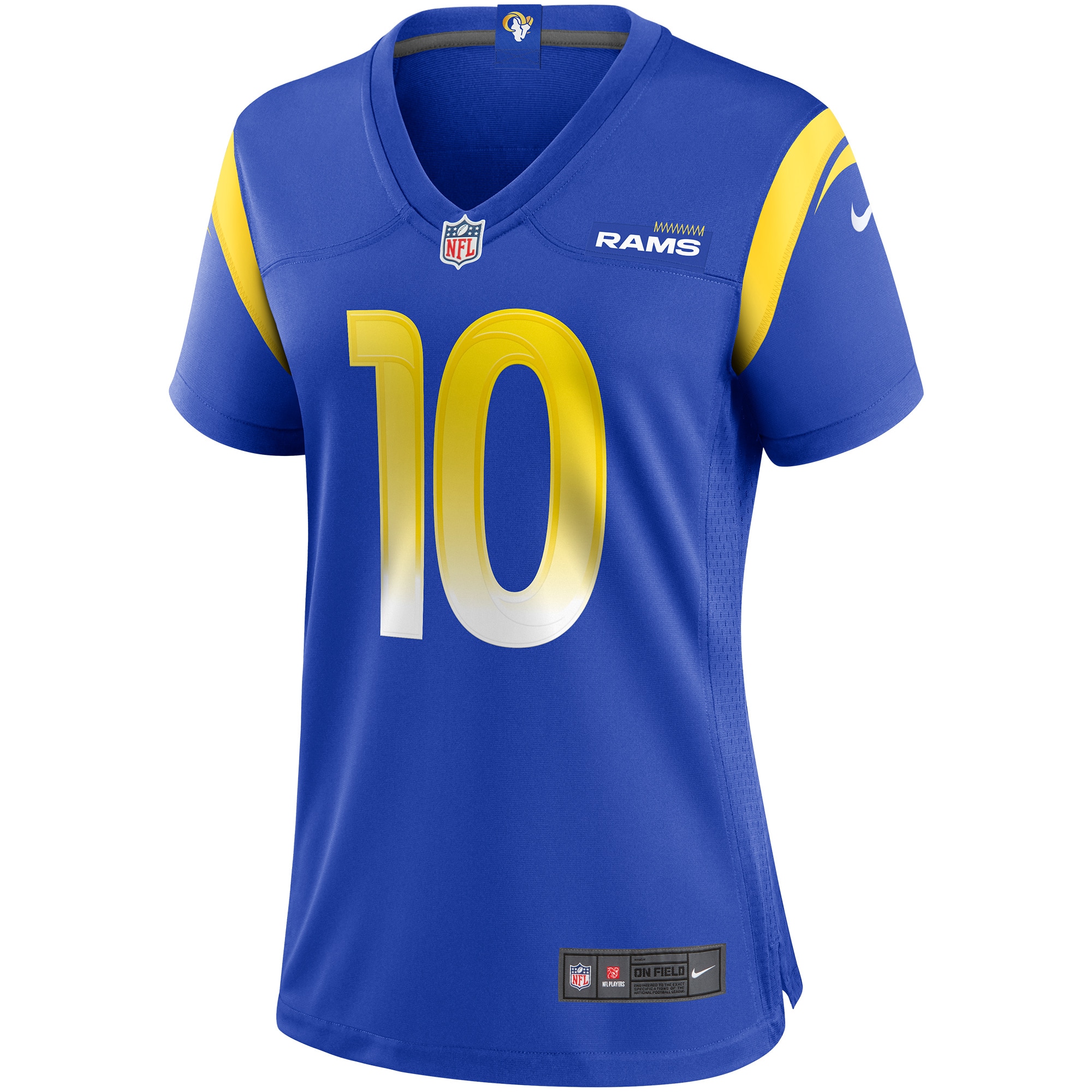 Alternative view of Women's Los Angeles Rams Cooper Kupp Royal Team Game Jersey JS1310 nicesnker