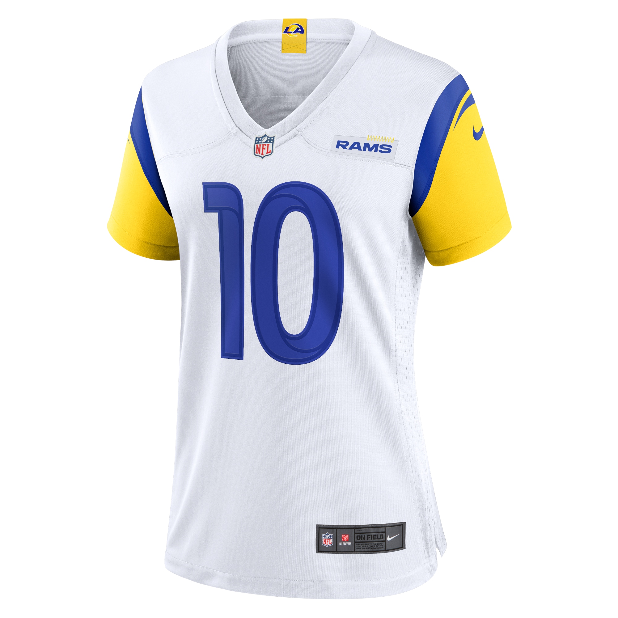 Alternative view of Women's Los Angeles Rams Cooper Kupp White Alternate Game Jersey JS4734 nicesnker