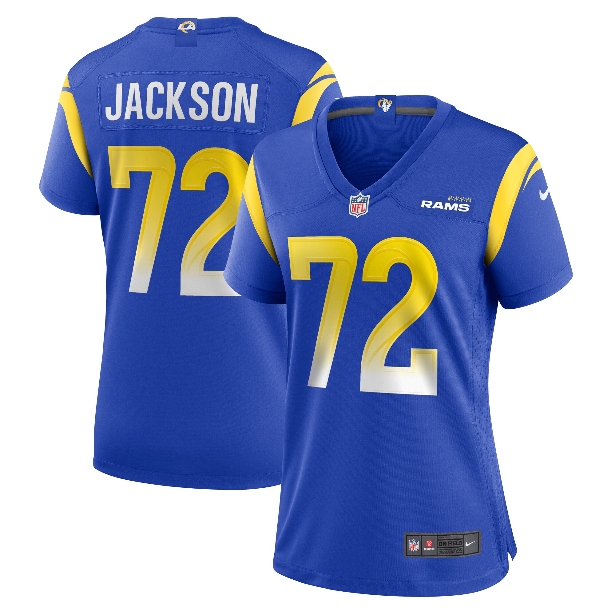 Women's Los Angeles Rams Jonah Jackson Royal Team Game Jersey JS4488 nicesnker