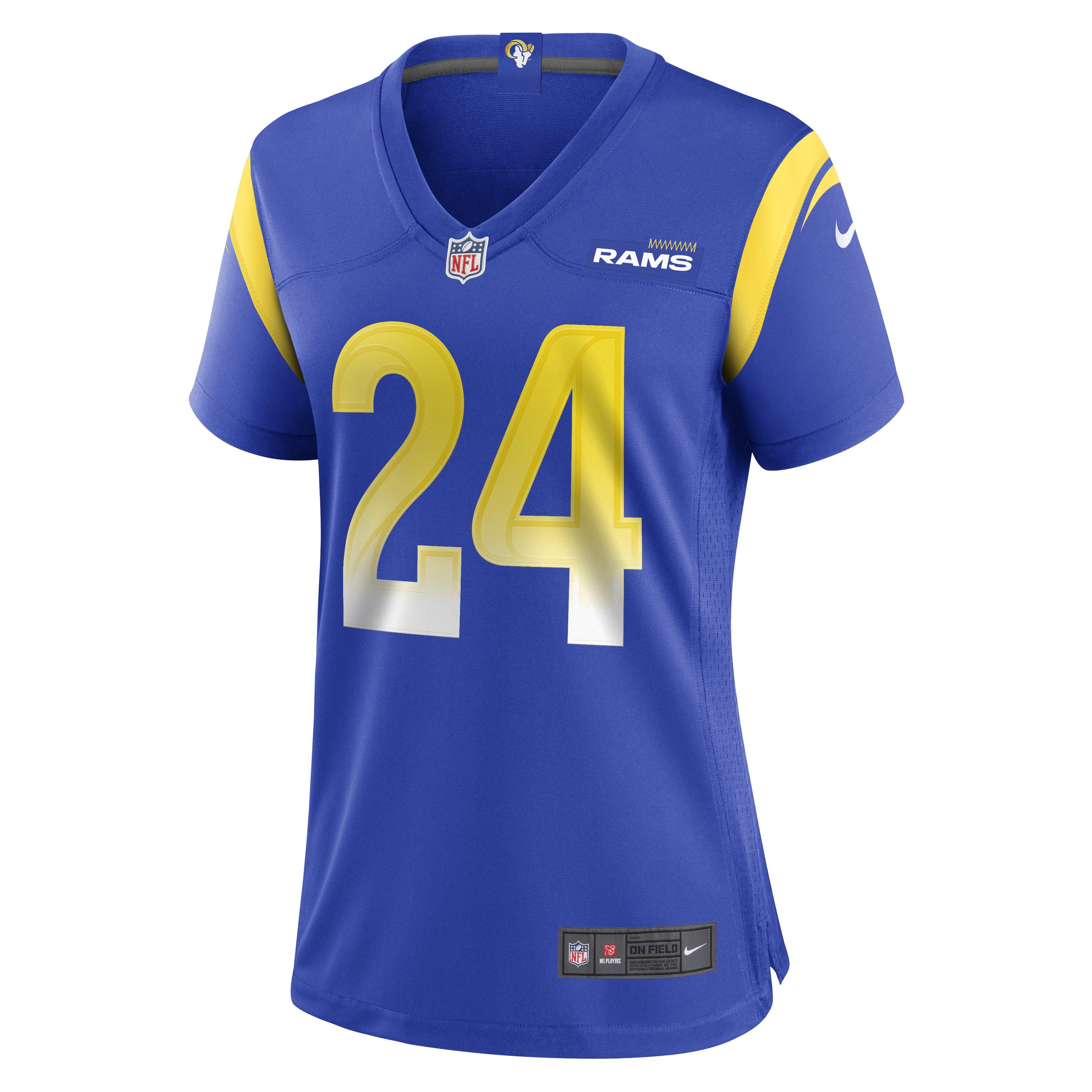 Alternative view of Women's Los Angeles Rams Royce Freeman Royal Game Jersey JS3189 nicesnker