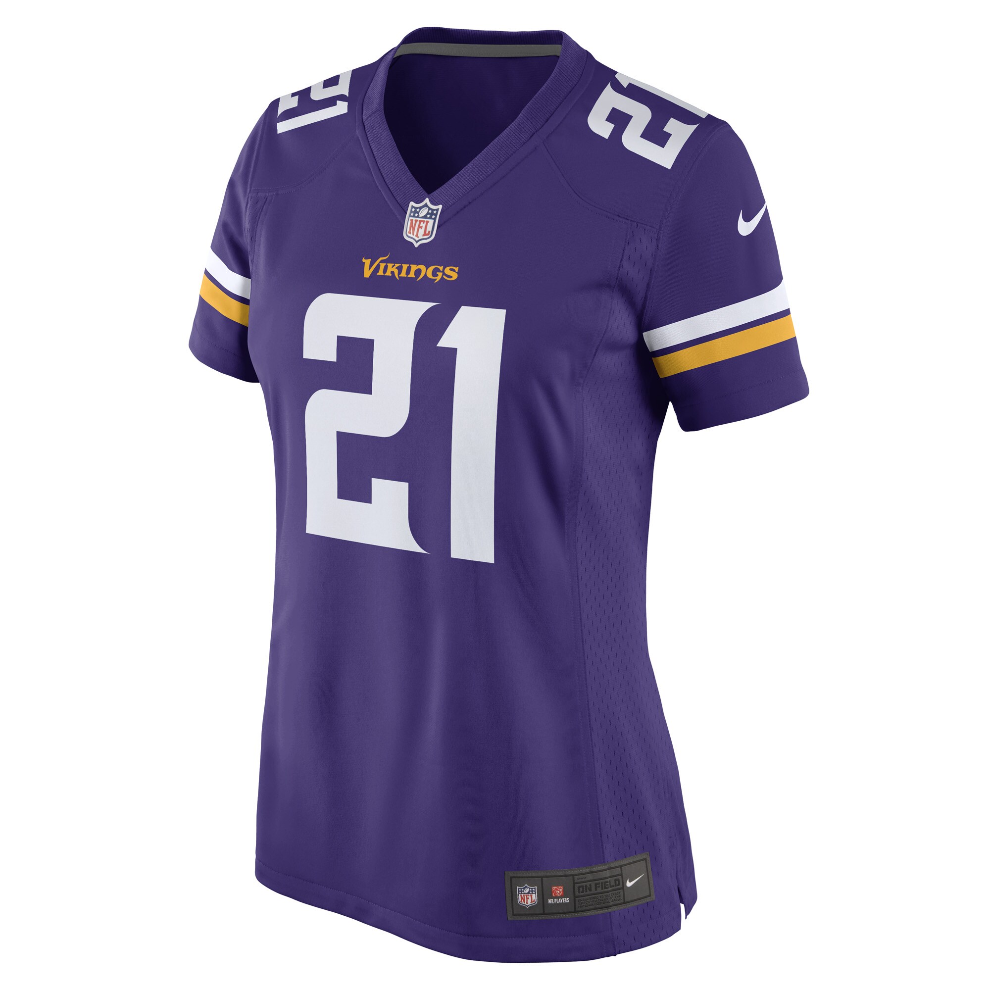 Alternative view of Women's Minnesota Vikings Akayleb Evans Purple Game Player Jersey JS4226 nicesnker