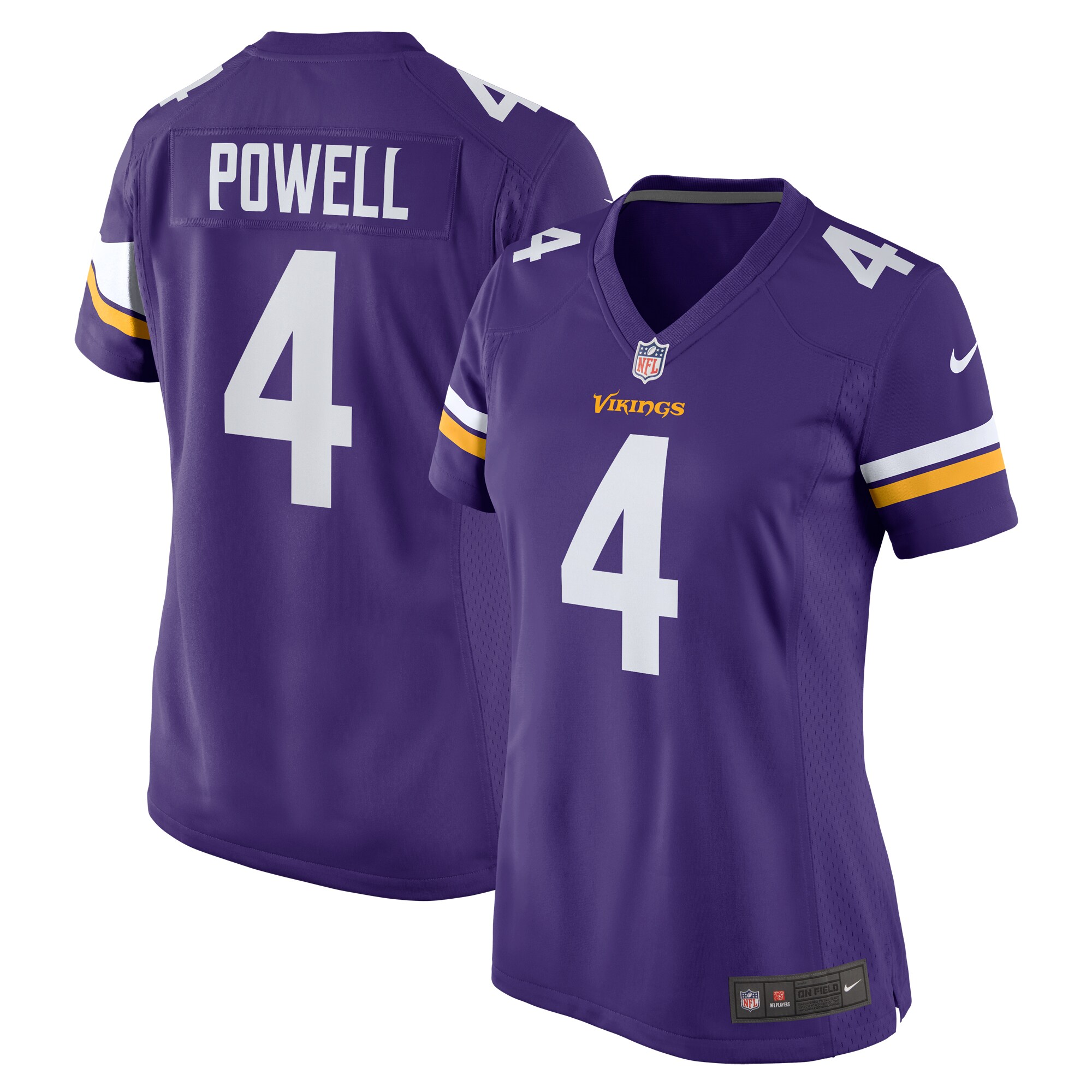 Women's Minnesota Vikings Brandon Powell Purple Game Jersey JS6770 nicesnker