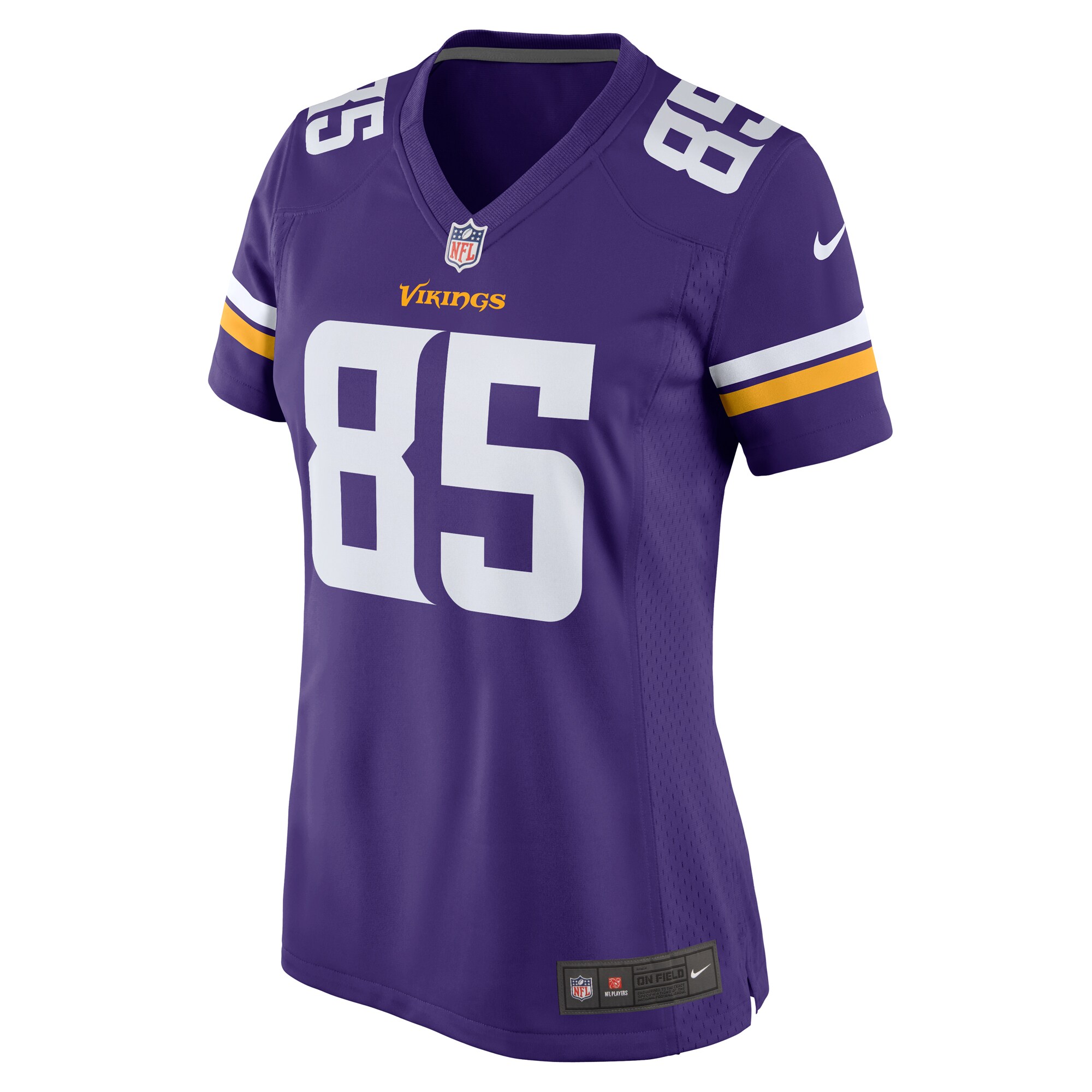 Alternative view of Women's Minnesota Vikings Dan Chisena Purple Game Jersey JS6188 nicesnker