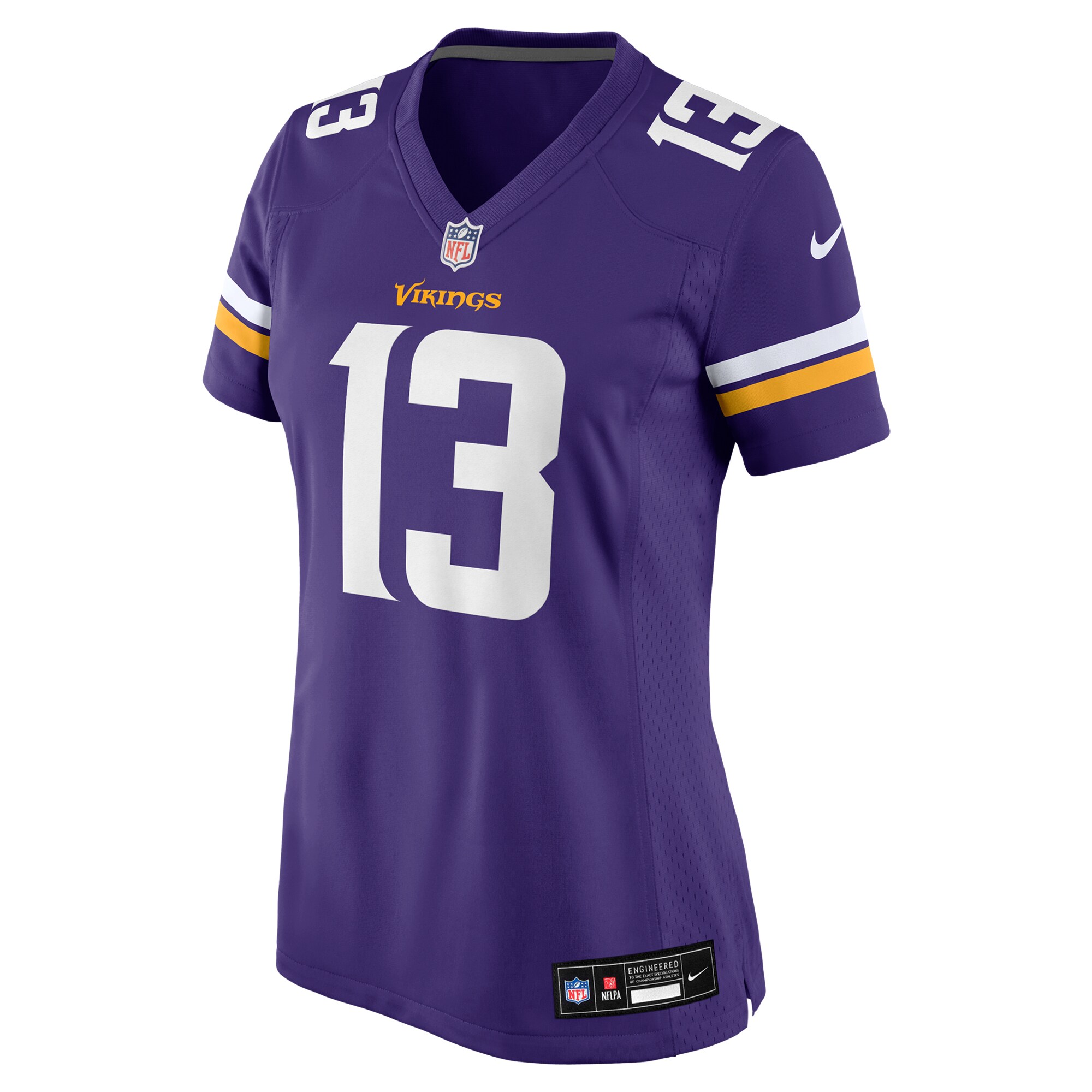Alternative view of Women's Minnesota Vikings Daniel Jones Purple Team Game Jersey JS5867 nicesnker