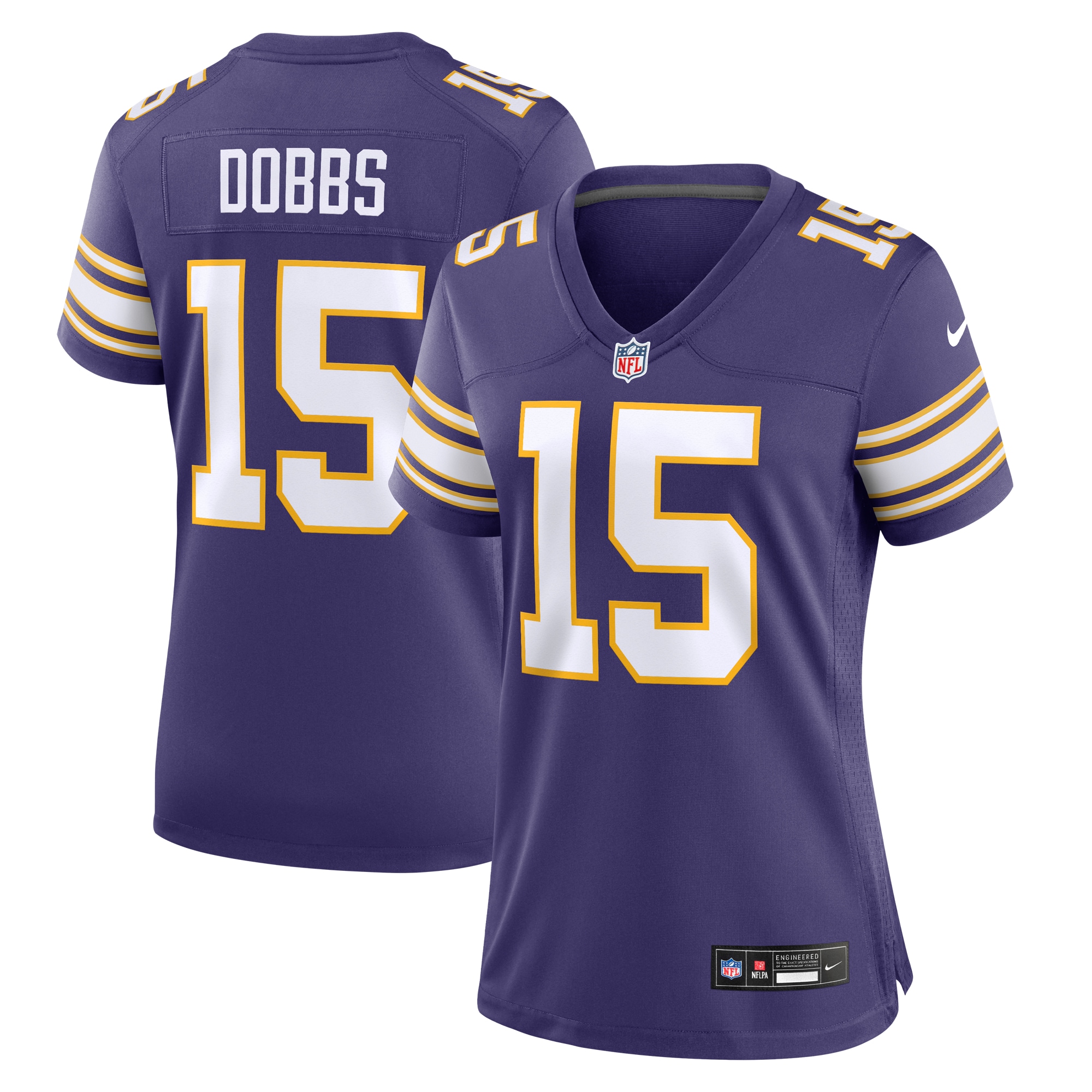 Women's Minnesota Vikings Joshua Dobbs Purple Alternate Game Jersey JS3430 nicesnker