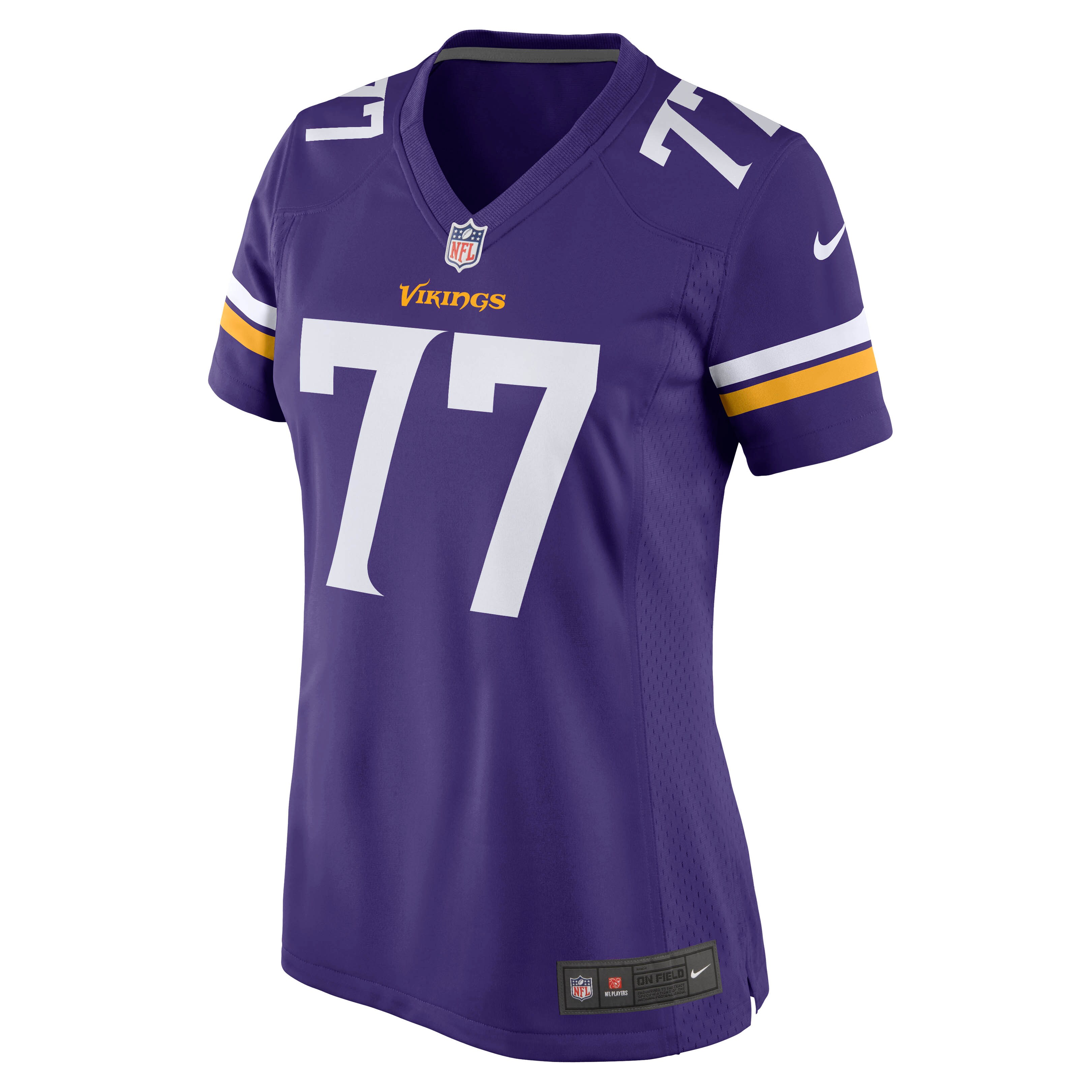 Alternative view of Women's Minnesota Vikings Korey Stringer Purple Retired Player Jersey JS6687 nicesnker