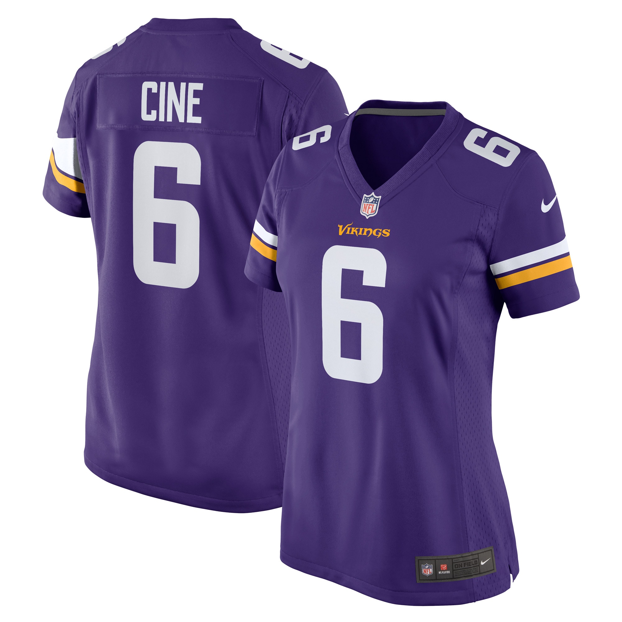 Women's Minnesota Vikings Lewis Cine Purple Game Player Jersey JS7460 nicesnker