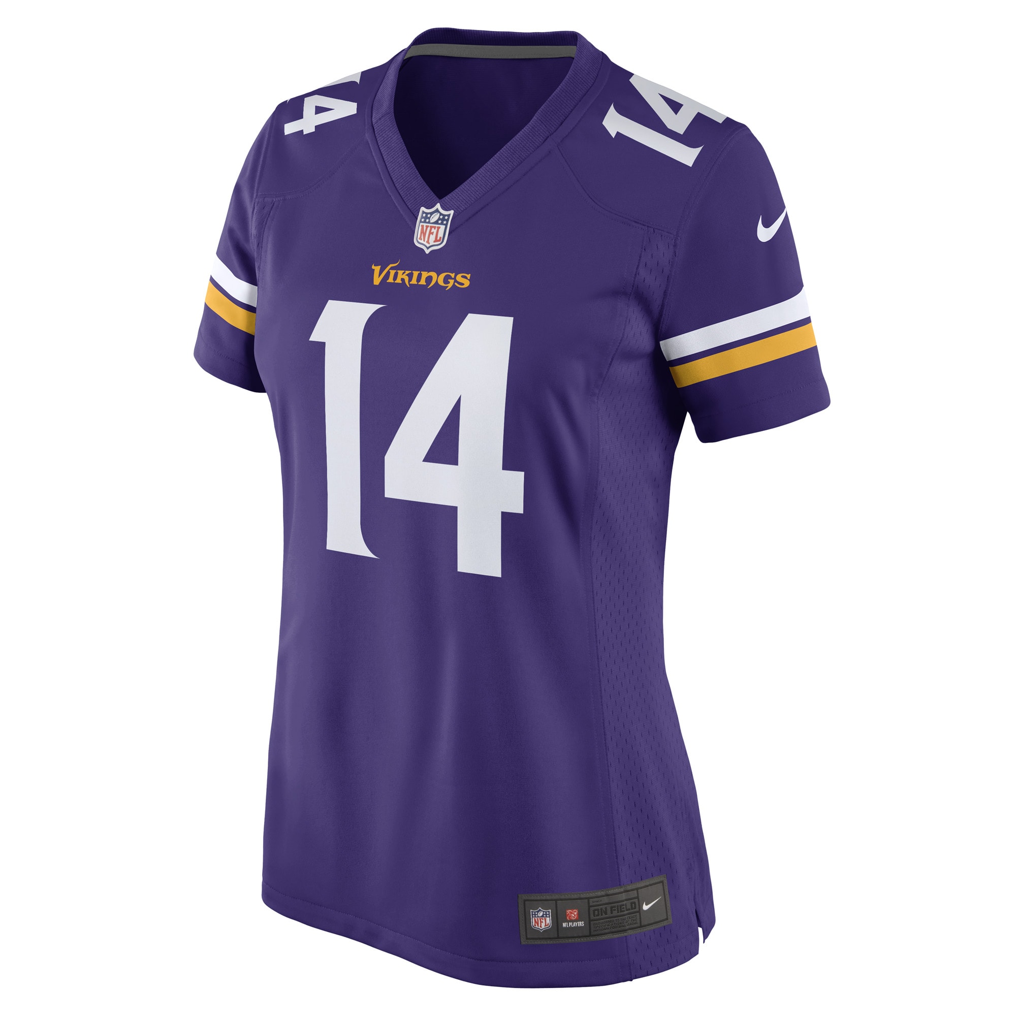 Alternative view of Women's Minnesota Vikings Ryan Wright Purple Game Player Jersey JS6474 nicesnker