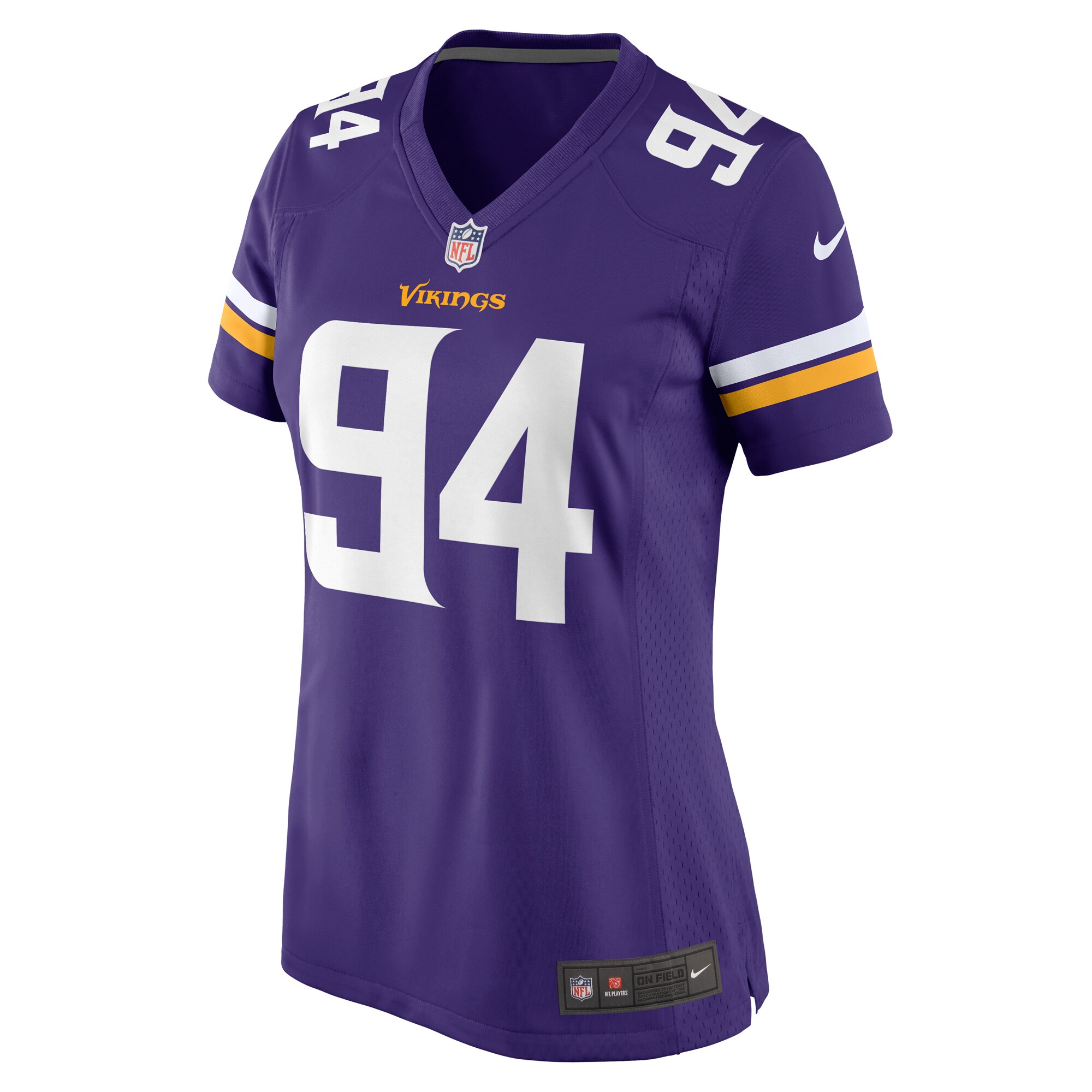 Alternative view of Women's Minnesota Vikings Taki Taimani Purple Game Jersey JS9937 nicesnker