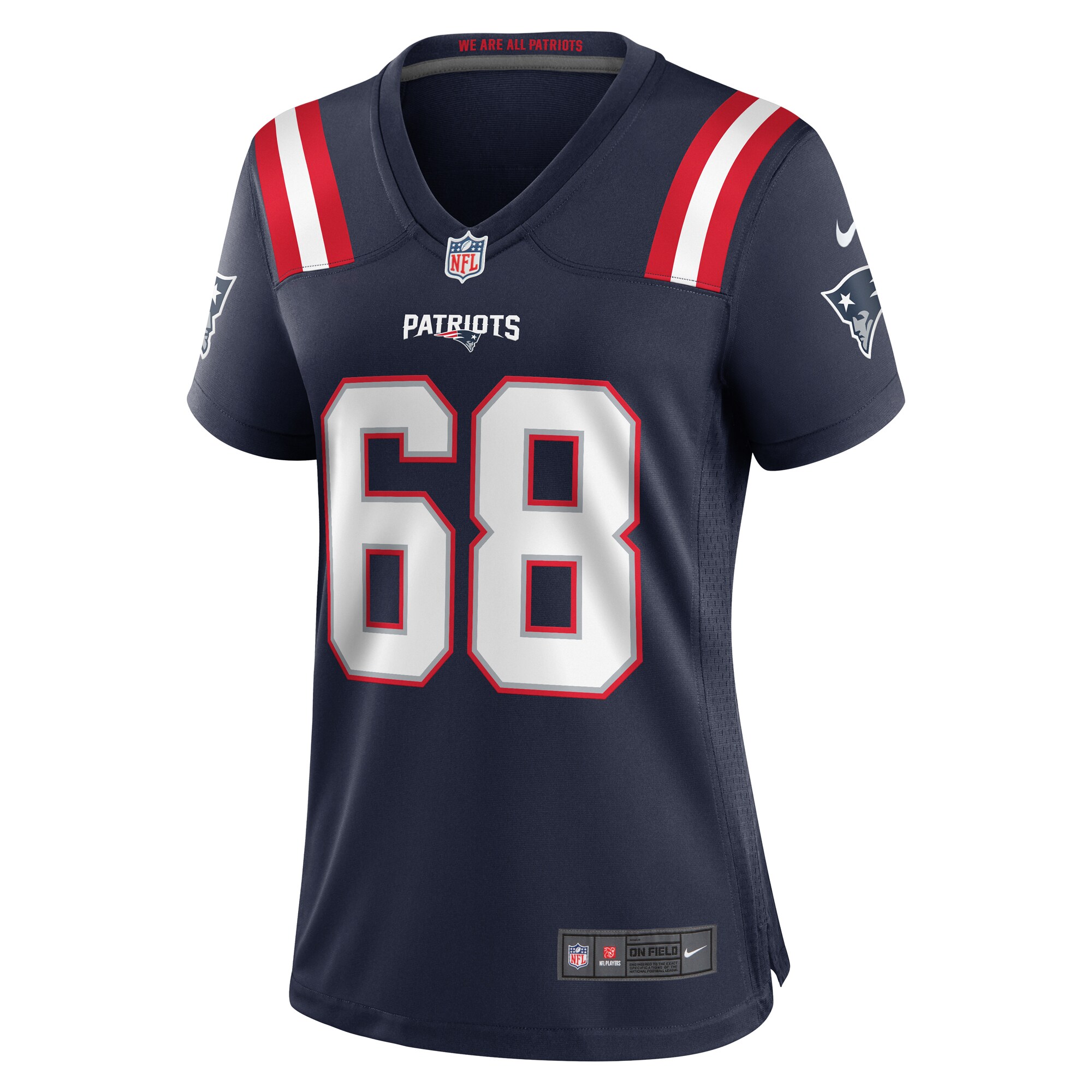 Alternative view of Women's New England Patriots Atonio Mafi Navy Team Game Jersey JS6693 nicesnker