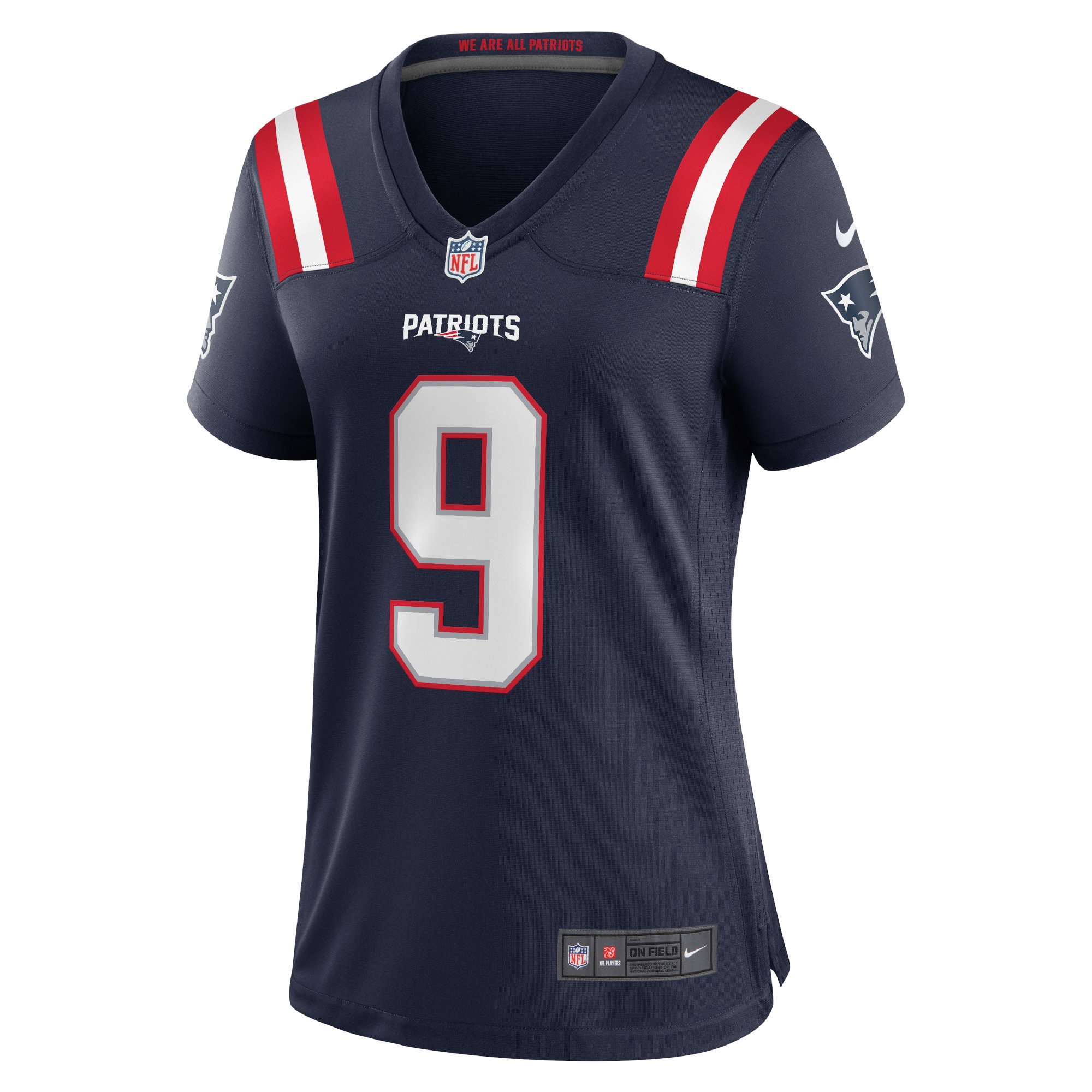 Alternative view of Women's New England Patriots Matthew Judon Navy Team Game Jersey JS6615 nicesnker