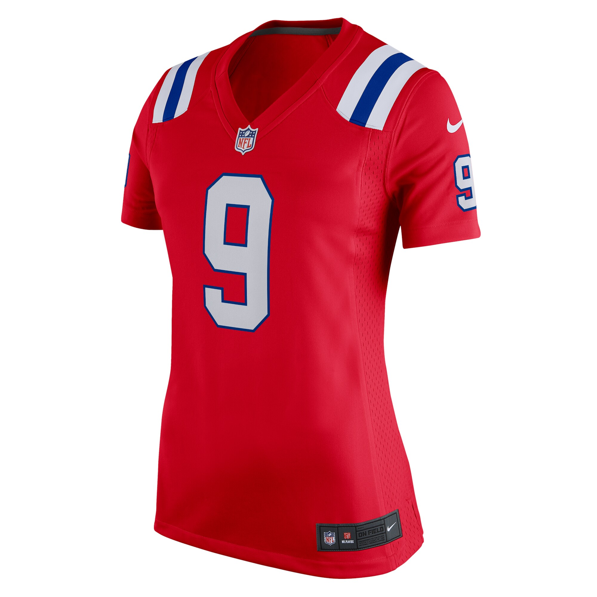 Alternative view of Women's New England Patriots Matthew Judon Red Alternate Game Jersey JS2908 nicesnker