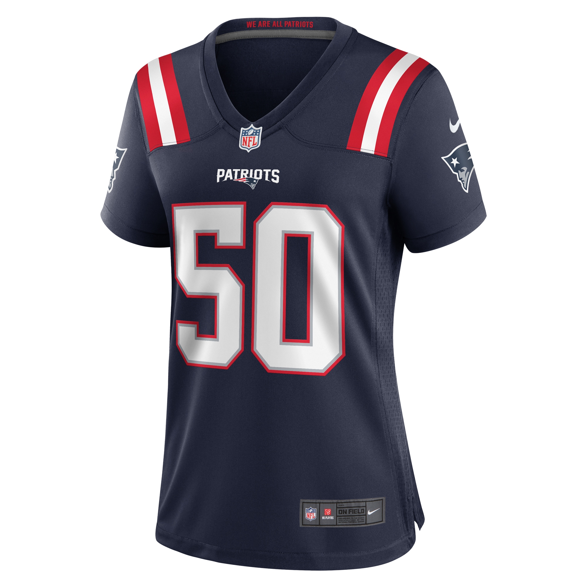 Alternative view of Women's New England Patriots Raekwon McMillan Navy Home Game Player Jersey JS6327 nicesnker