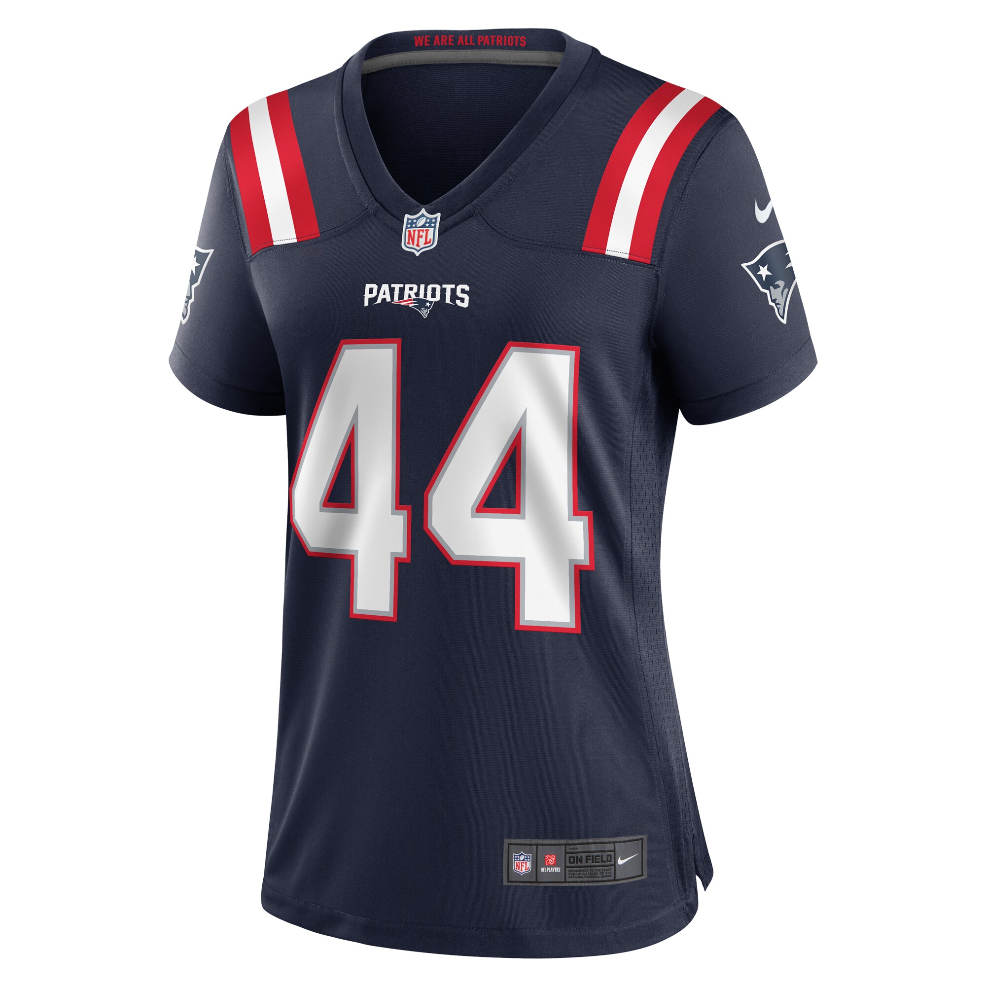Alternative view of Women's New England Patriots Raleigh Webb Navy Home Game Player Jersey JS7661 nicesnker