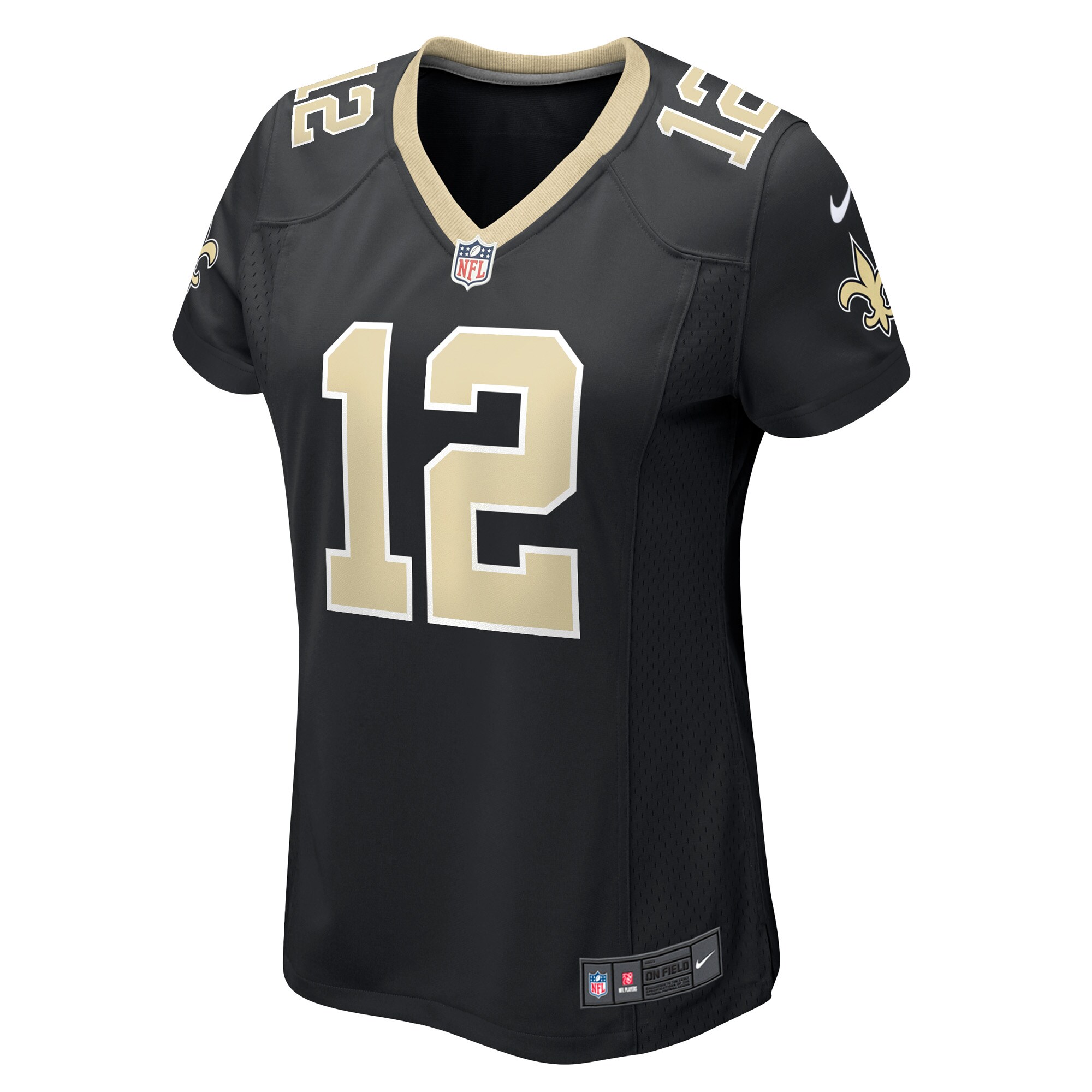 Alternative view of Women's New Orleans Saints Chris Olave Black Game Player Jersey JS3500 nicesnker