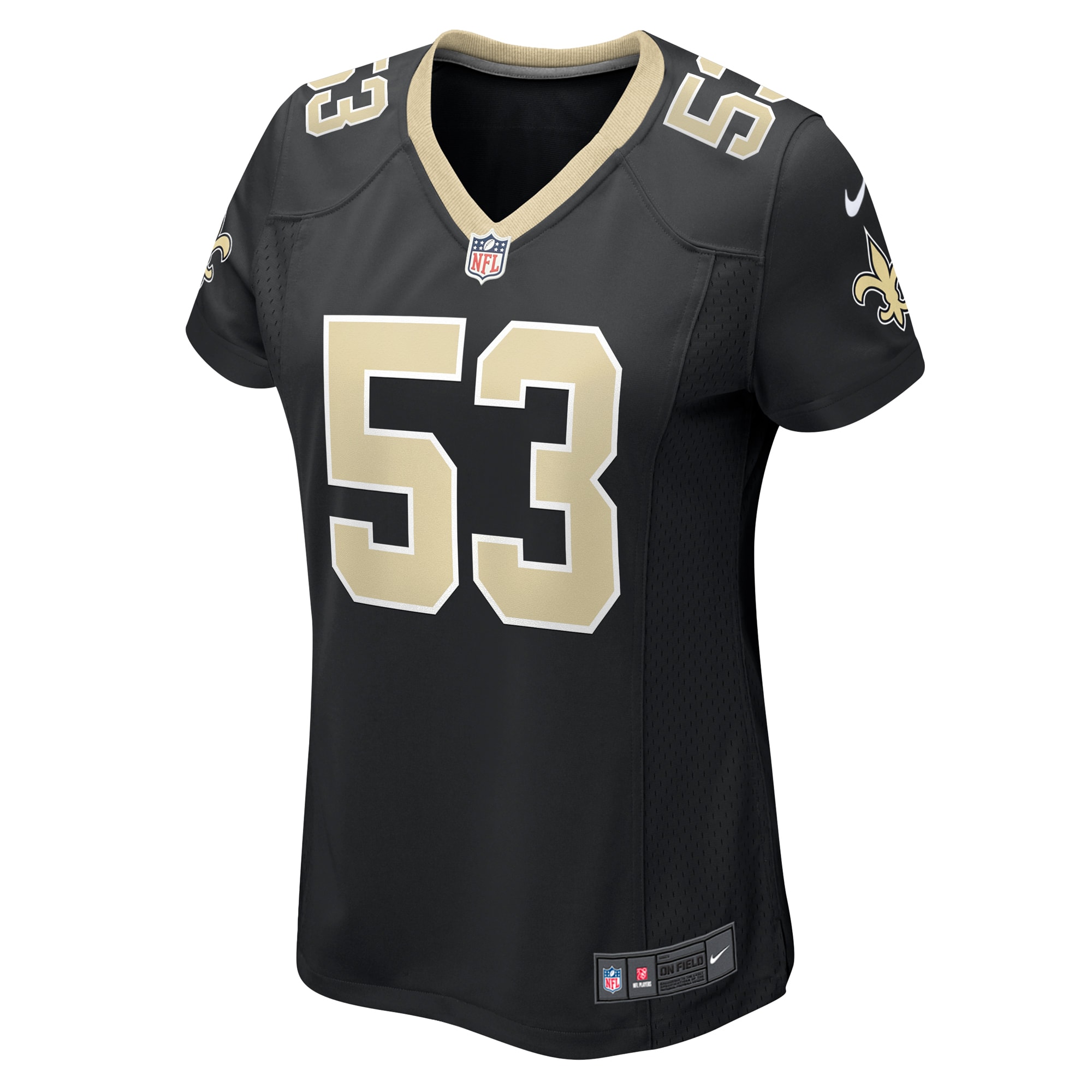 Alternative view of Women's New Orleans Saints Jaylan Ford Black Game Jersey JS4925 nicesnker