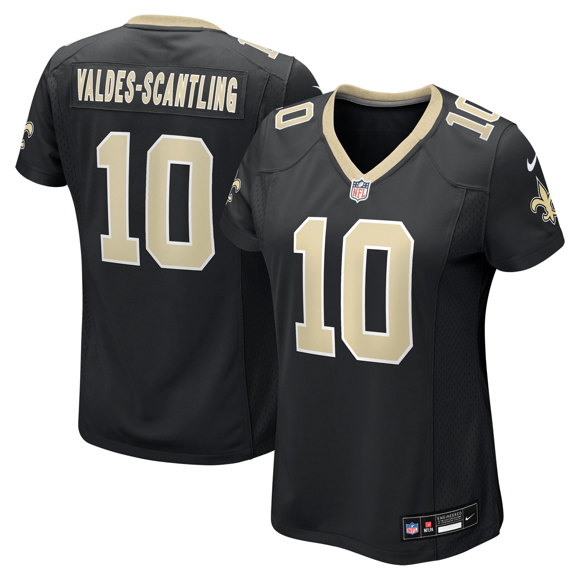 Women's New Orleans Saints Marquez Valdes-Scantling Black Game Jersey JS4444 nicesnker