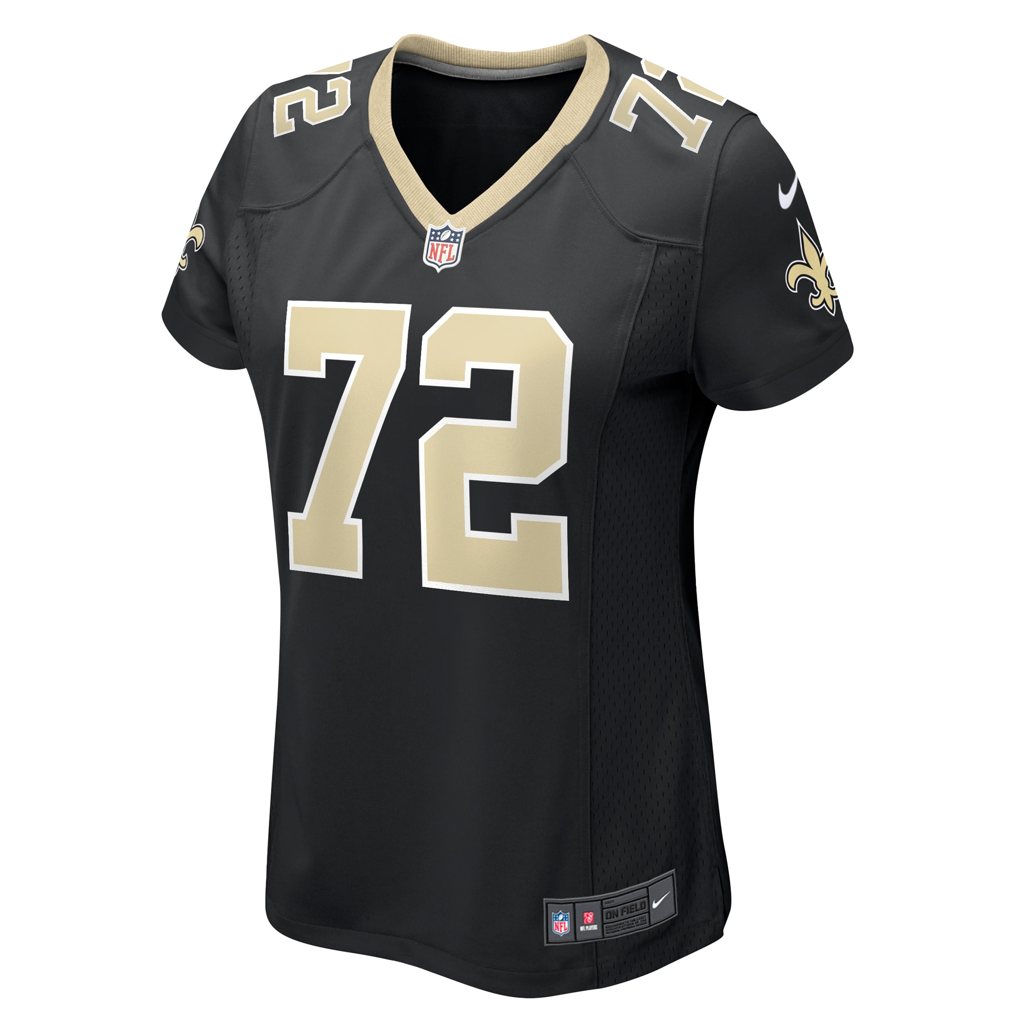 Alternative view of Women's New Orleans Saints Storm Norton Black Game Jersey JS5484 nicesnker
