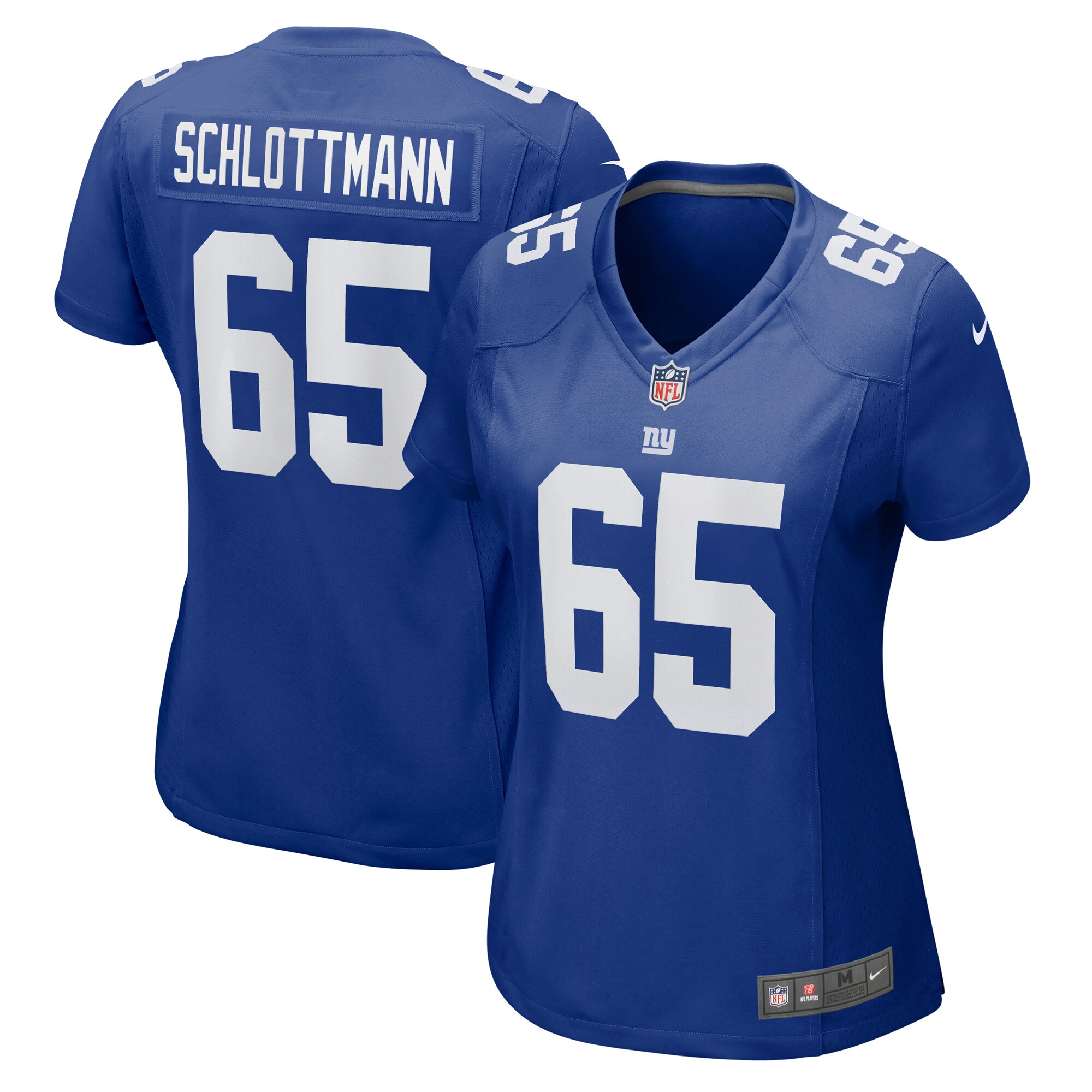 Women's New York Giants Austin Schlottmann Royal Game Jersey JS7377 nicesnker