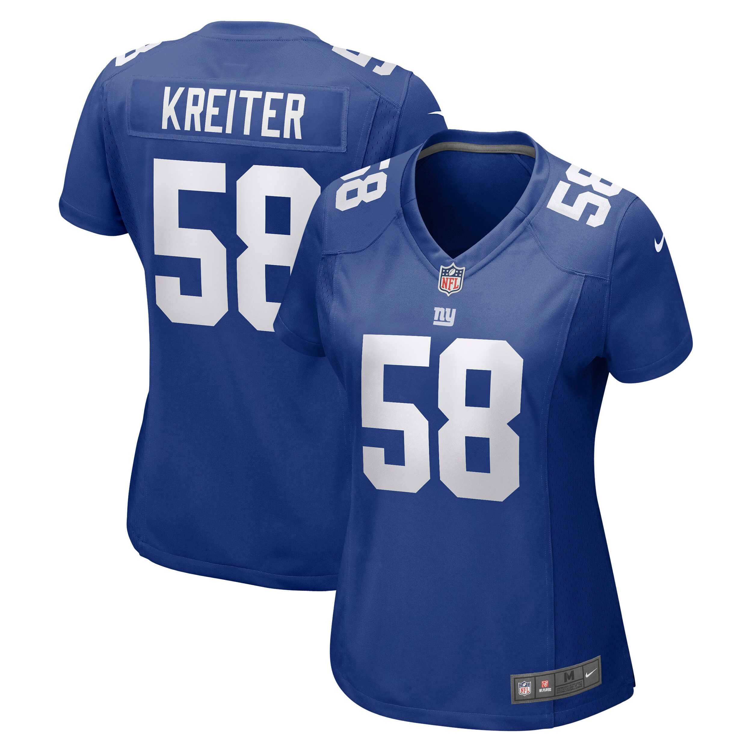 Women's New York Giants Casey Kreiter Royal Game Jersey JS9305 nicesnker
