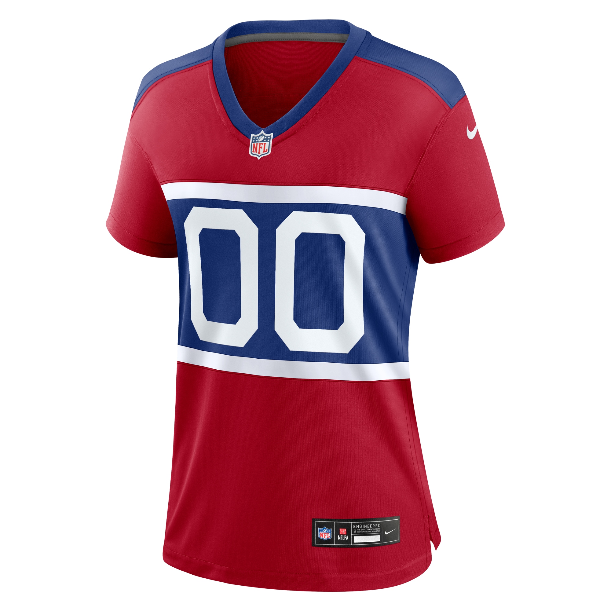 Alternative view of Women's New York Giants Century Red Alternate Game Custom Jersey JS3126 nicesnker