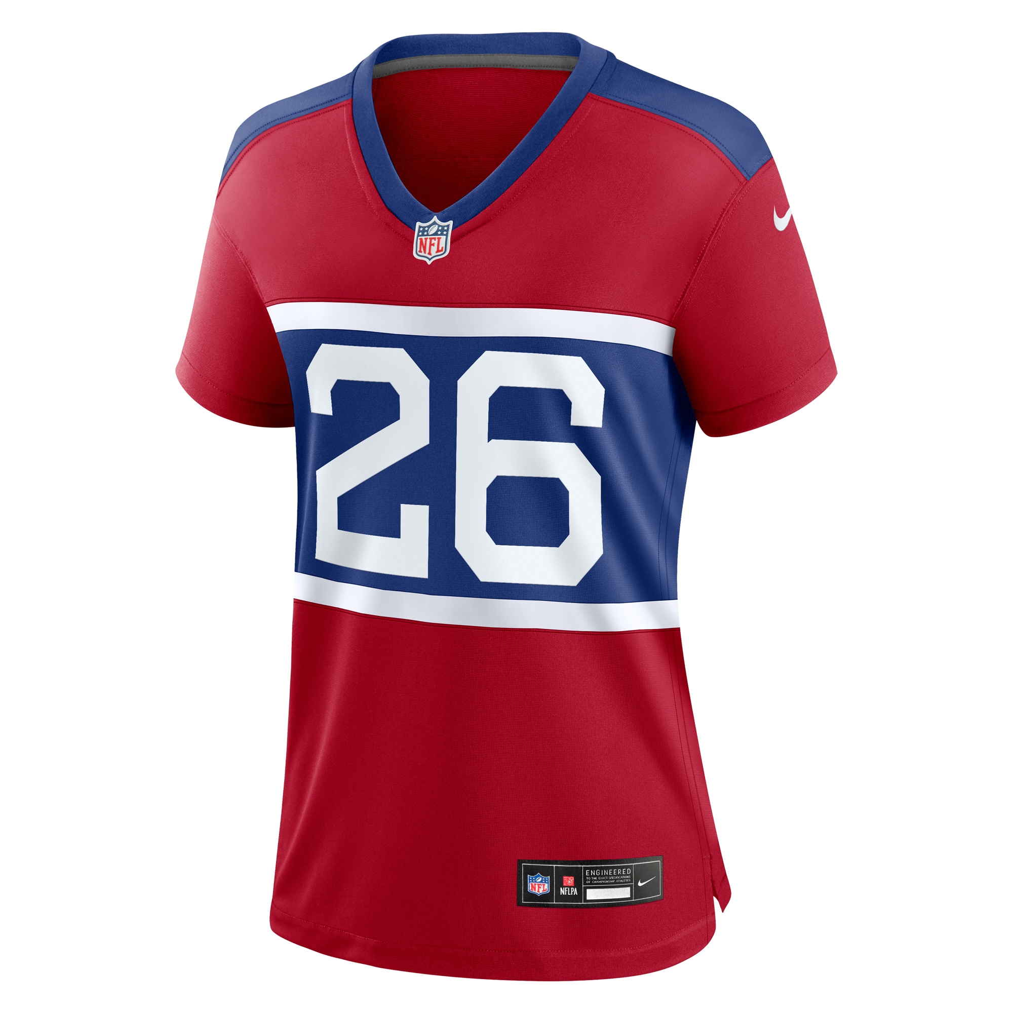 Alternative view of Women's New York Giants Devin Singletary Century Red Alternate Player Game Jersey JS3661 nicesnker