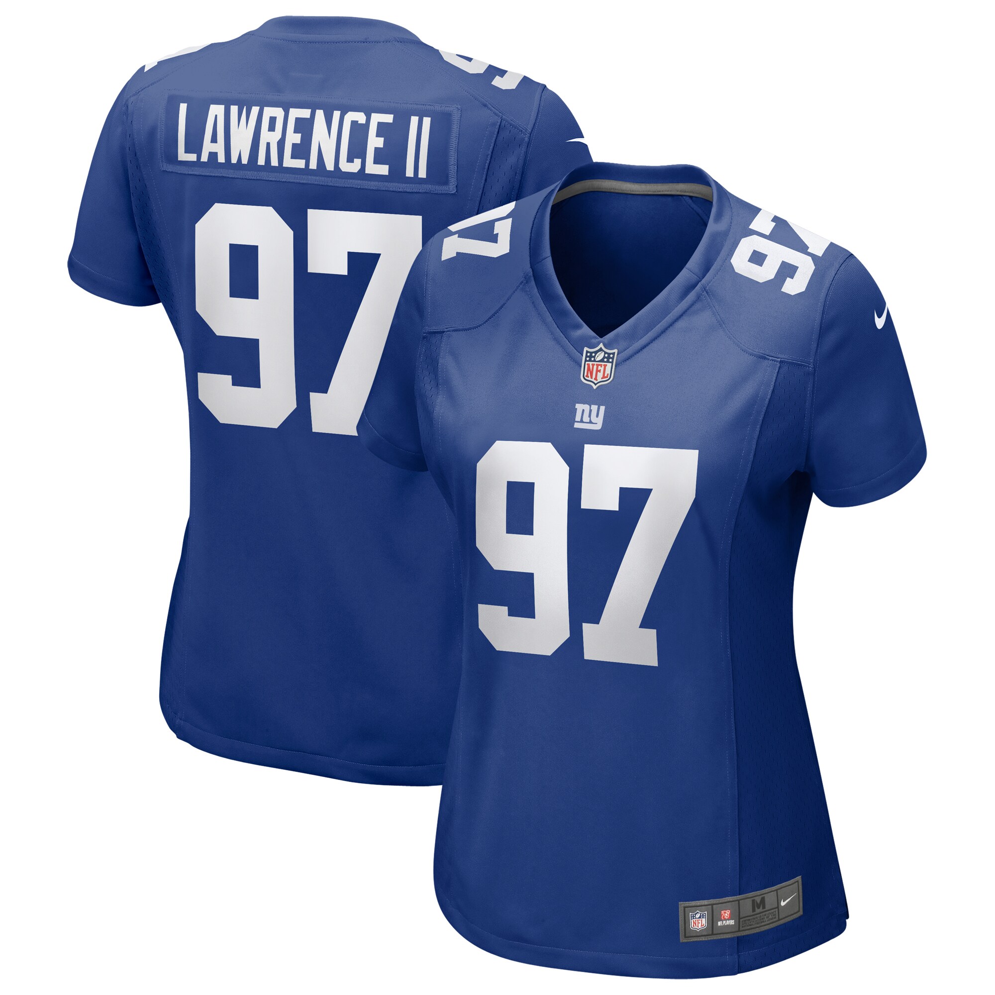 Women's New York Giants Dexter Lawrence II Royal Team Game Player Jersey JS2267 nicesnker
